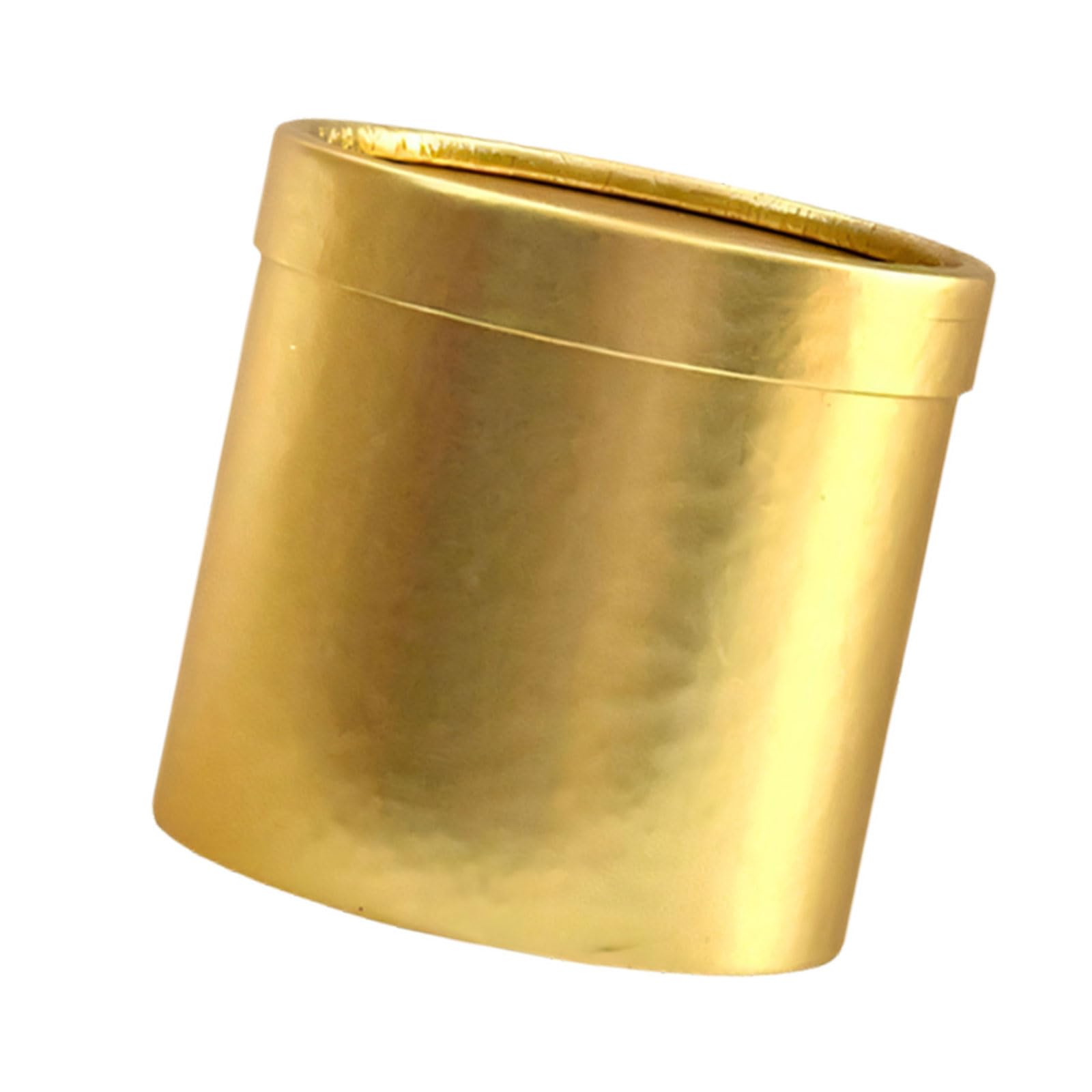 Portable Paper Flower Bucket Craft Container Round Gifts Packaging Paper Box for Weddings Anniversaries and Event Round Flower Packaging Box with Lid Cardboard Design for Bouquet Wrapping and Use