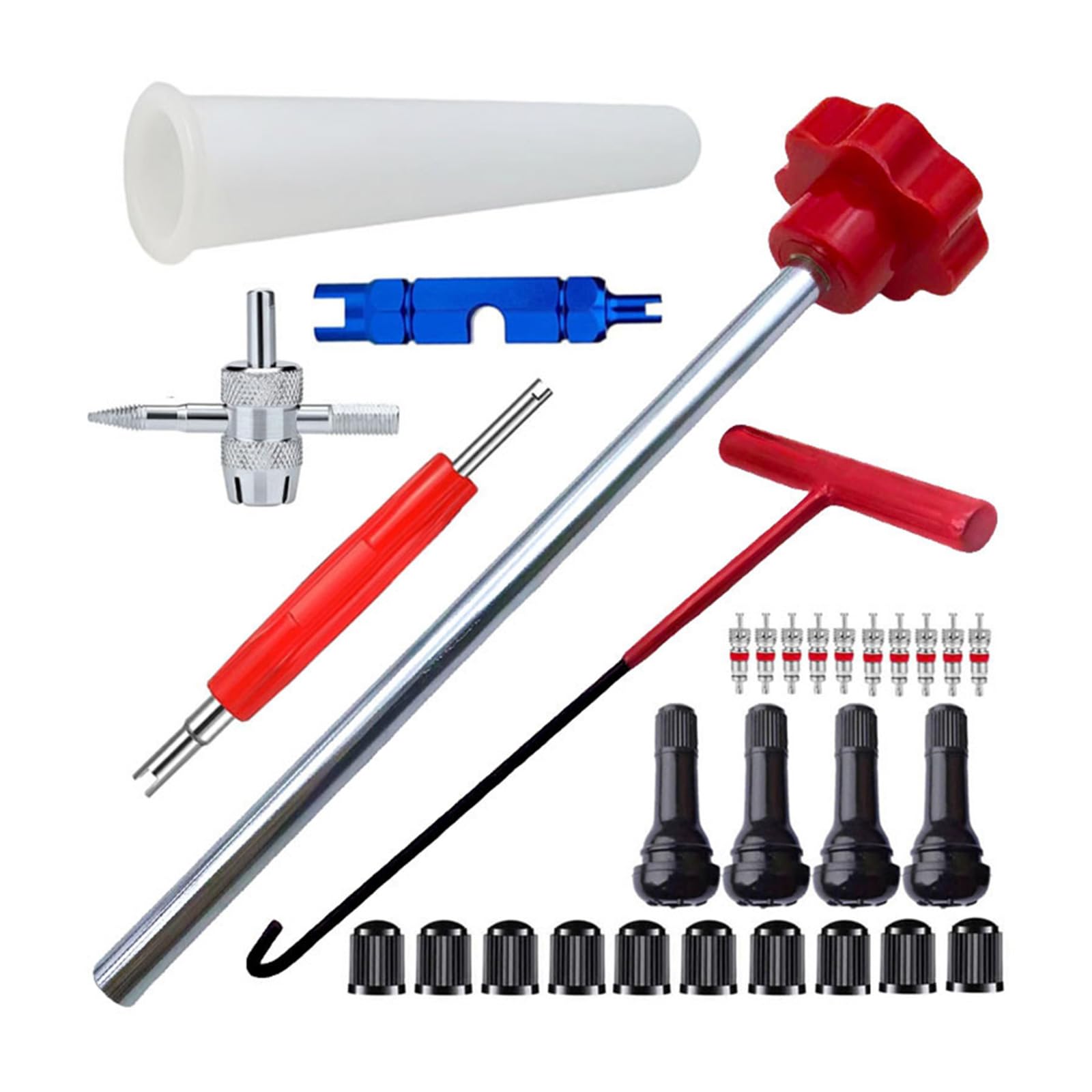 Professional Wheel Gate Repair Set with Guide Tube and Double End Tools for Standard TR413 TR414 Regulators Gate Puller Tool