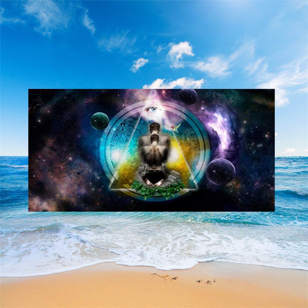 Mateju Serviette De Plage En Microfibre, Empreinte D'Animal