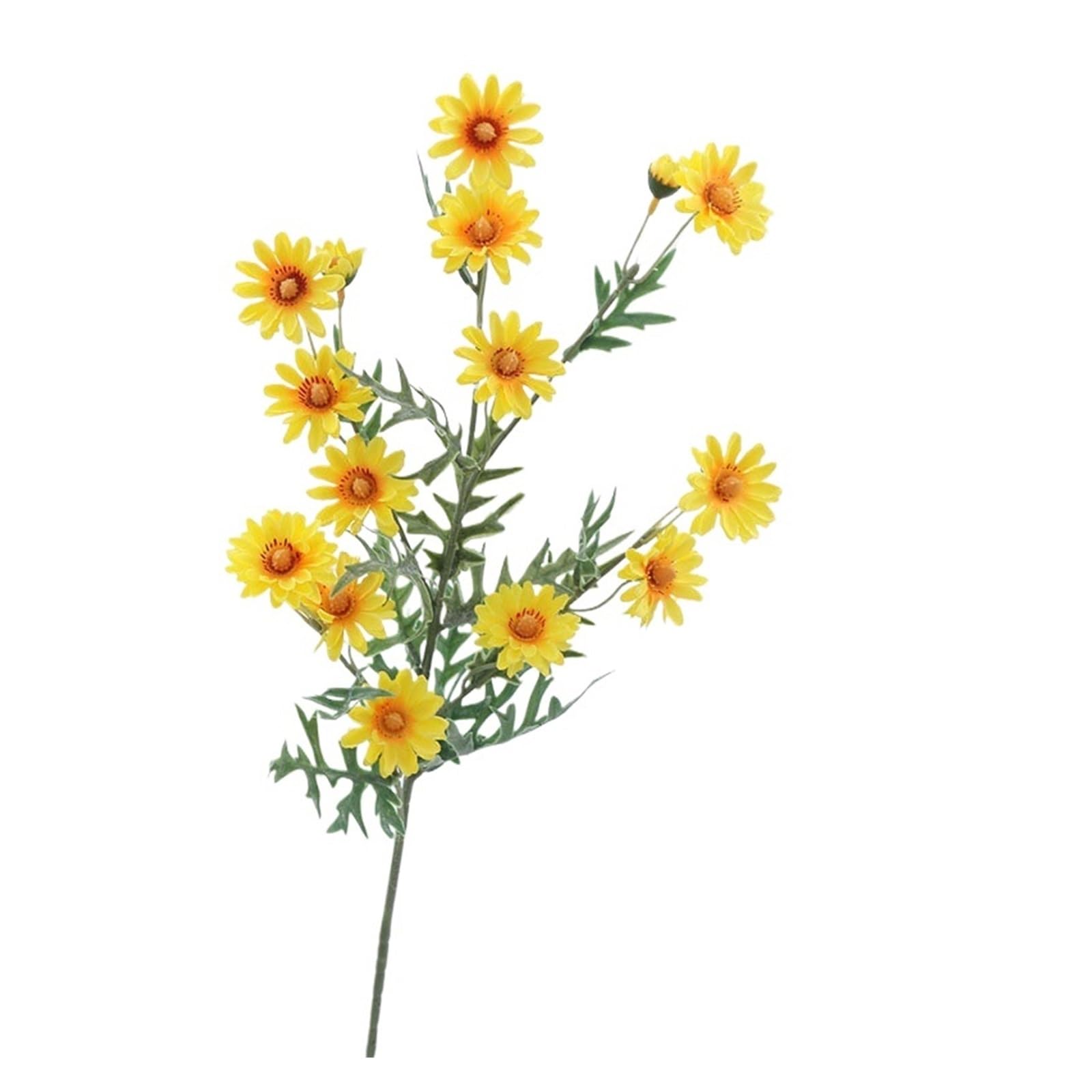 Casetlong 5Pcs Artificial Flower For Home Decoration Accessories Fake Flowers Wedding Bouquet Party Floral Arrangement(Yellow)