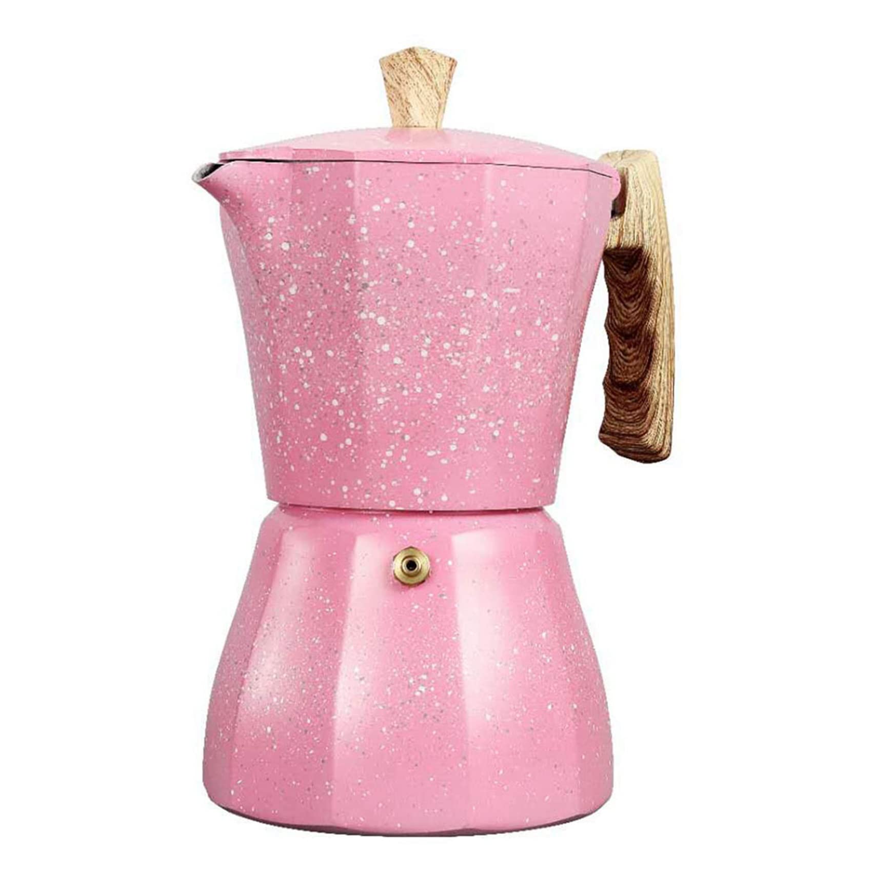 Trjgtas Cafetera latte Moka Espresso Cafeteira Percolator Pot Stovetop Cafetera 300ml Rosa