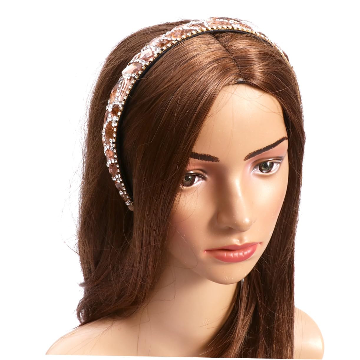 MAGICLULU 2 Piezas Diadema De Ala Ancha Aro De Pelo Brazalete Para El Cabello Diademas Anchas Lazos Para El Cabello Con Tiara Nupcial De La Boda Diadema Ligera Perder Con Cuentas Duro