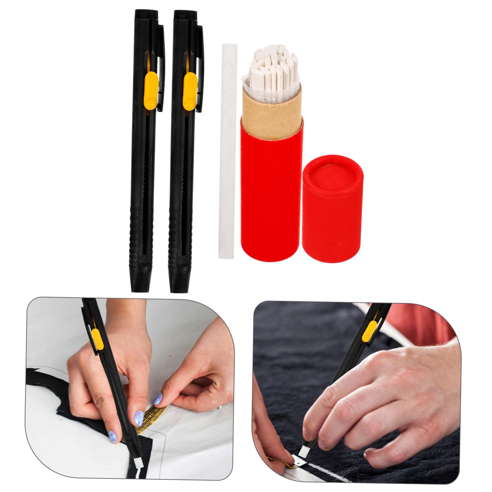 NUOBESTY 8 Sätze Unsichtbarer Zeichenstift Lederkreide-nähzubehör Kreidemarker Aus Leder Diy Kleidung Lederkreide Nähen Von Kreidezubehör Markierungskreidestift Stoffmarker Plastik