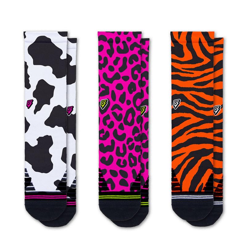 Scrimmage Calcetines unisex Animal Pack Flyweight paquete 3 unidades