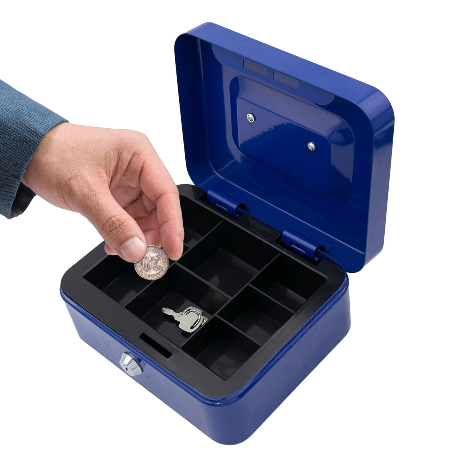 Tirelire coffre-fort avec clé et serrure de confidentialité pour ranger votre argent
