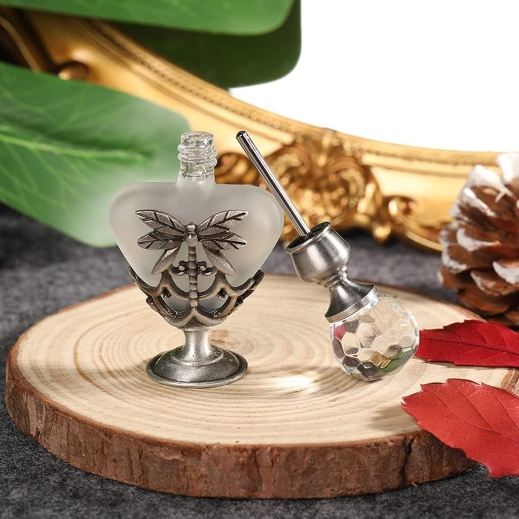 Bottiglia di profumo vintage, bottiglia vuota, ricaricabile, 5 ml