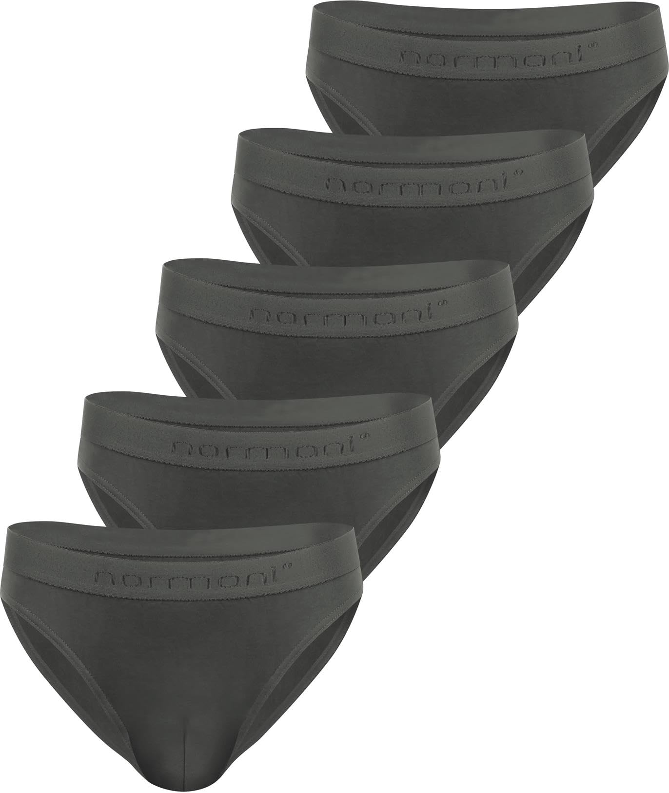 normani 5er Pack Herren Slips Unterhosen aus klimaregulierender Bio-Baumwolle mit Elasthan