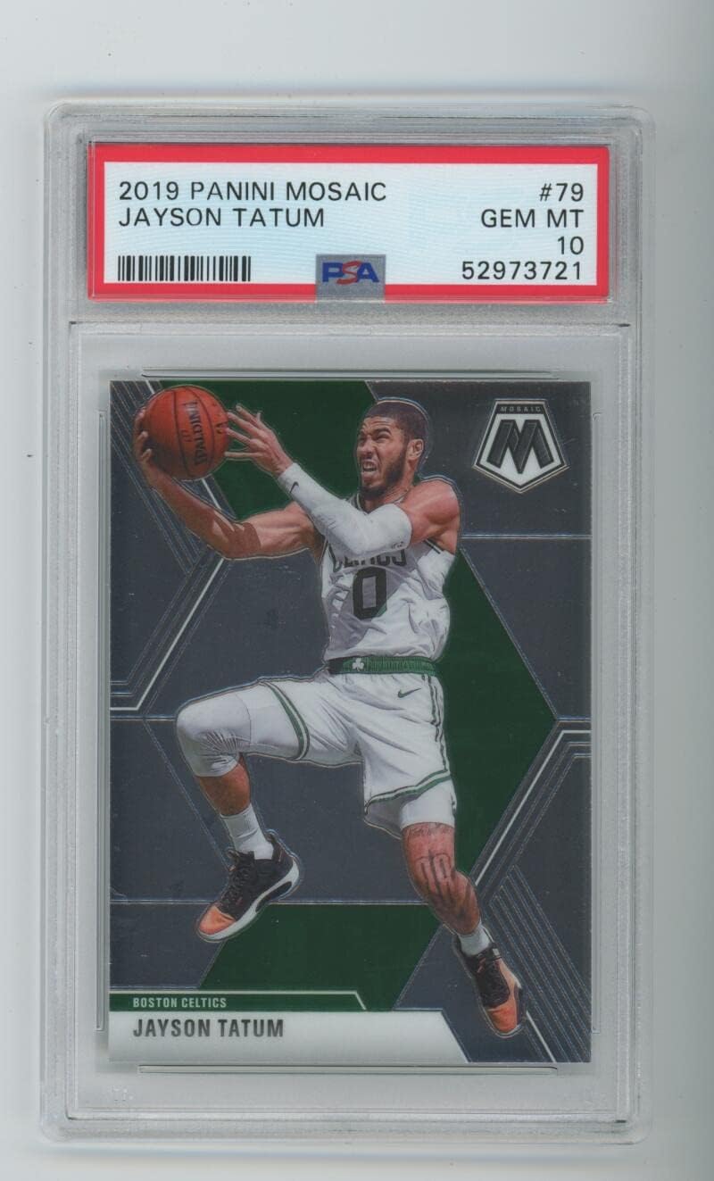 2019 Jayson Tatum Panini MOSAIC #79 PSA 10 GEM MT Boston Celtics NBA Graded Card