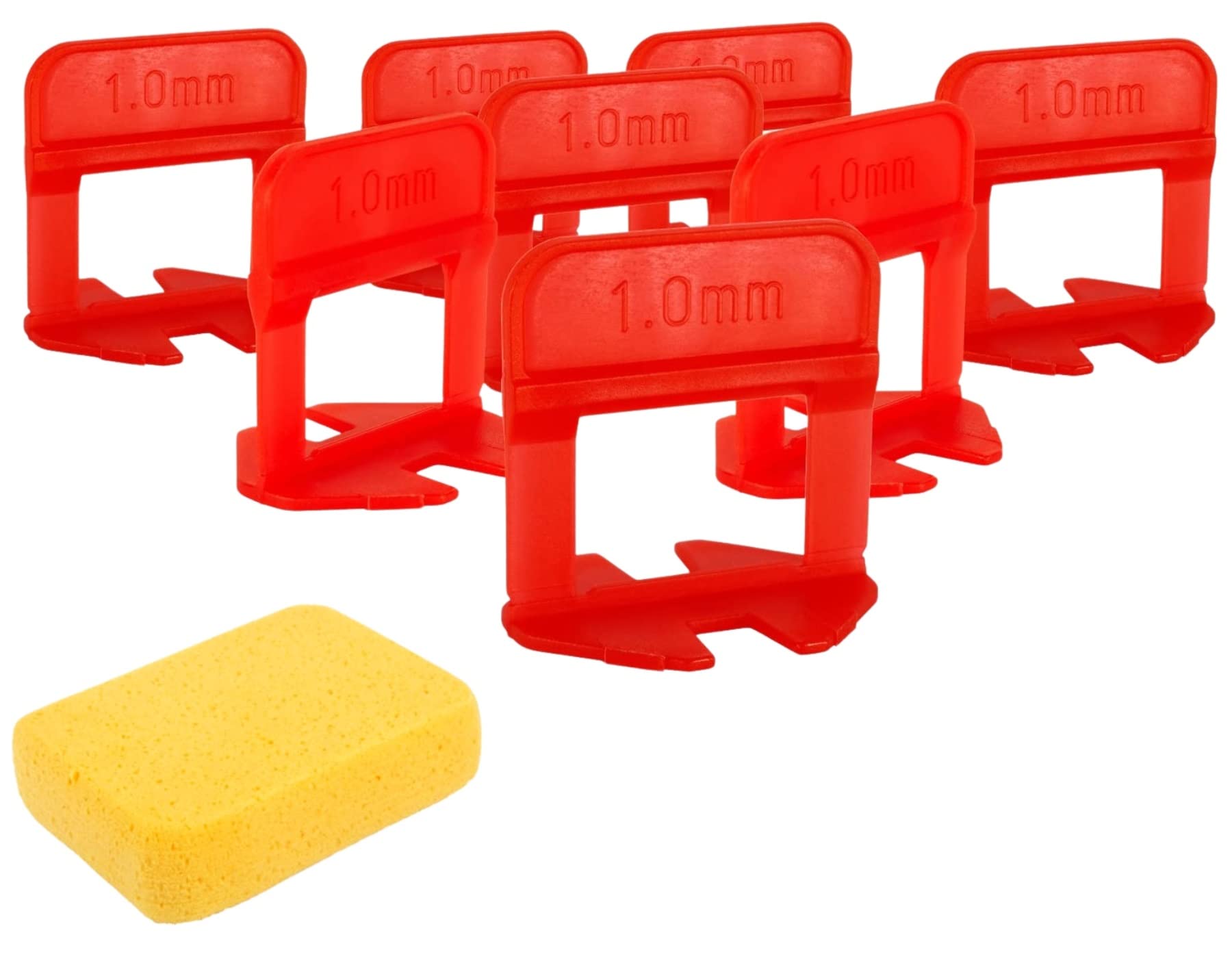 Emaistore Tile Leveling System (1/32 Inch) – 2000 Tile Spacers – Compatible with Most Wedges for Smooth, Seamless Floor & Wall Tile Installation – 1mm