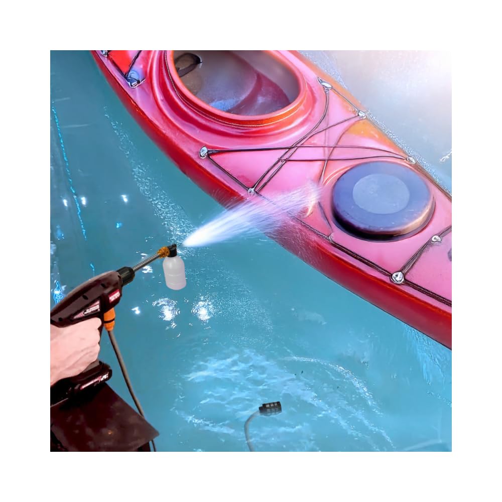 HYDROBLAST Le Pistolet Nettoyeur à Pression - MYBO TV - sans Fil, Rechargeable, portatif. Fonctionne sur Batterie. Peut s'utiliser avec Un Seau d'eau/raccordé au Robinet ou avec Une Bouteille d'eau
