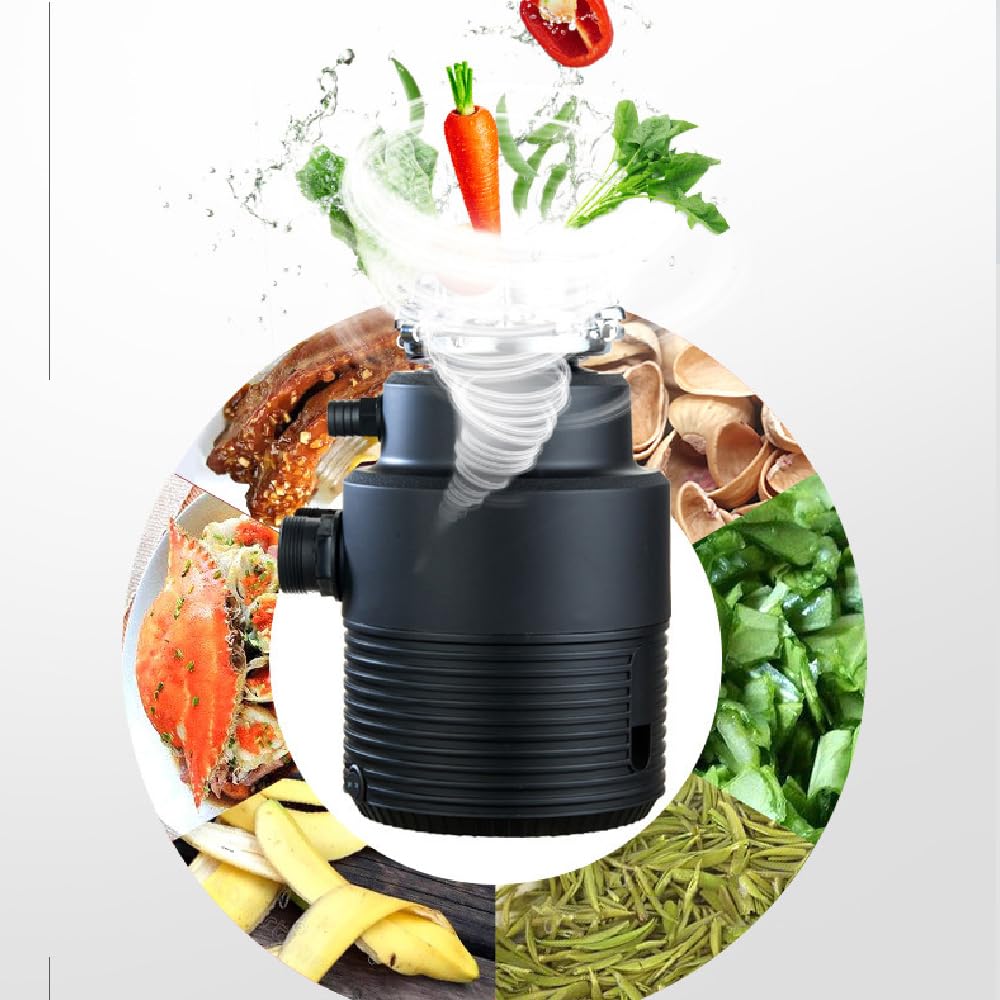Disposición de residuos de Alimentos de alimentación Continua, triturador de Basura de Cocina de 860W con conexión para lavavajillas, reducción de Sonido de Acero Inoxidable