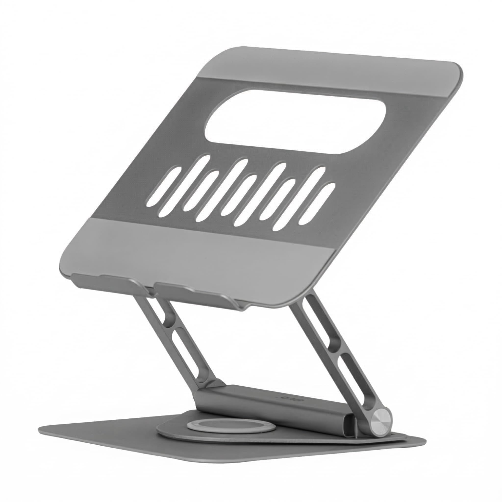 Club3D CSV-2554 - Supporto per laptop in alluminio regolabile con hub USB-C