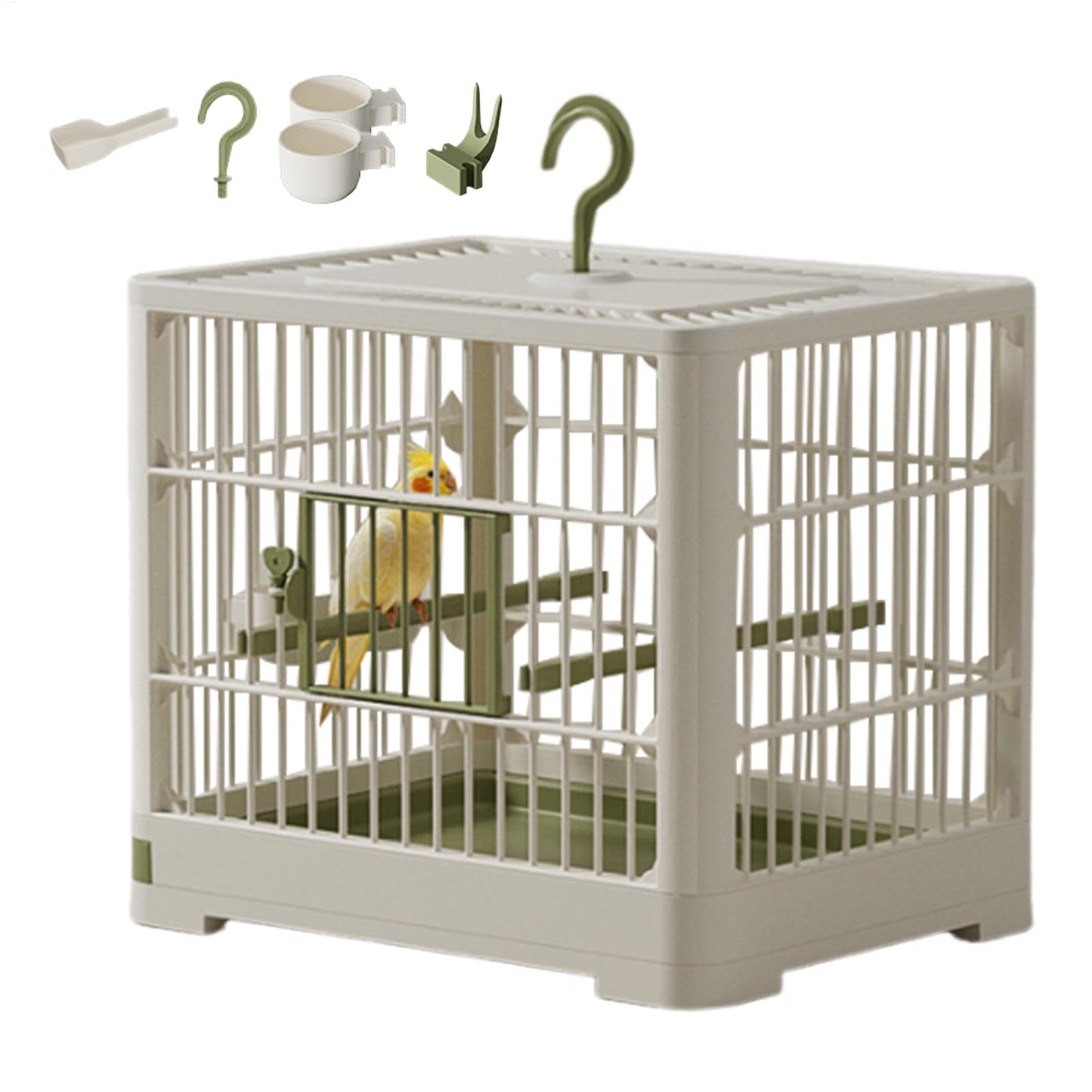 Small Bird Travel Cage Soft-Sided Bird Carrier Portable Bird Container Bird Travel Carrier Bird Travel Cage With Birdcages And Accessories For Parrots Bird Carrier Lovebirds 30x23x26 Cm
