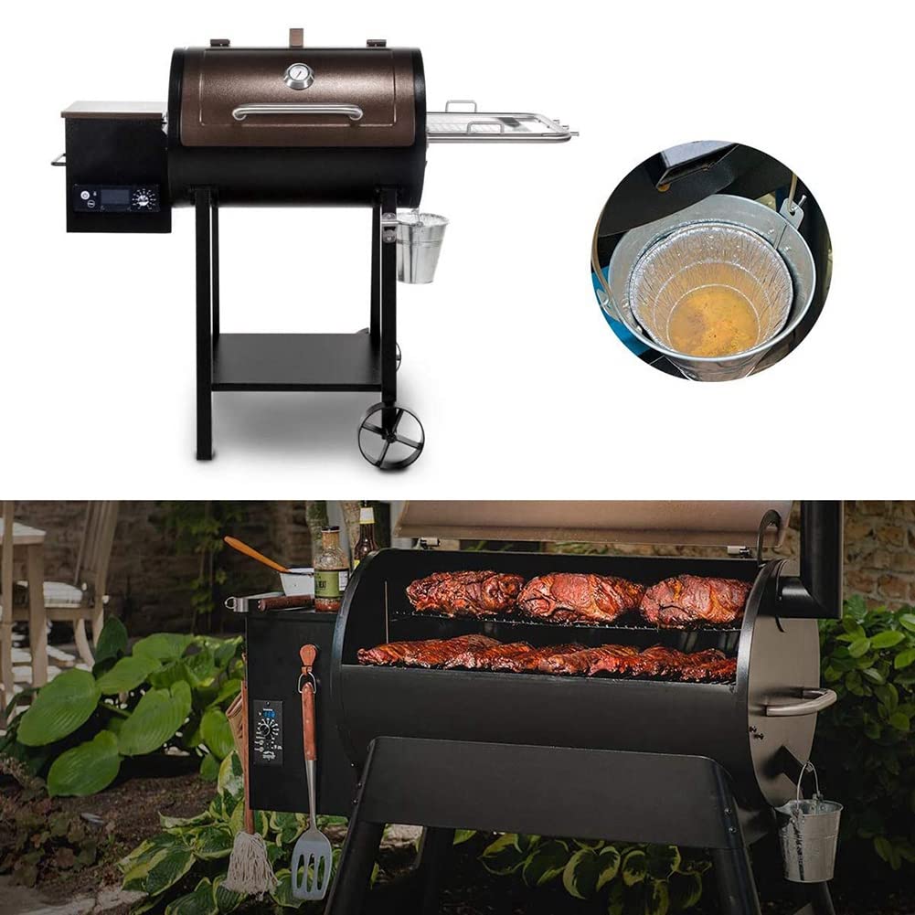 Sacchetti usa e getta per secchio di grasso, adatti per pellet a legna e barbecue, accessori per grill, confezione da 12