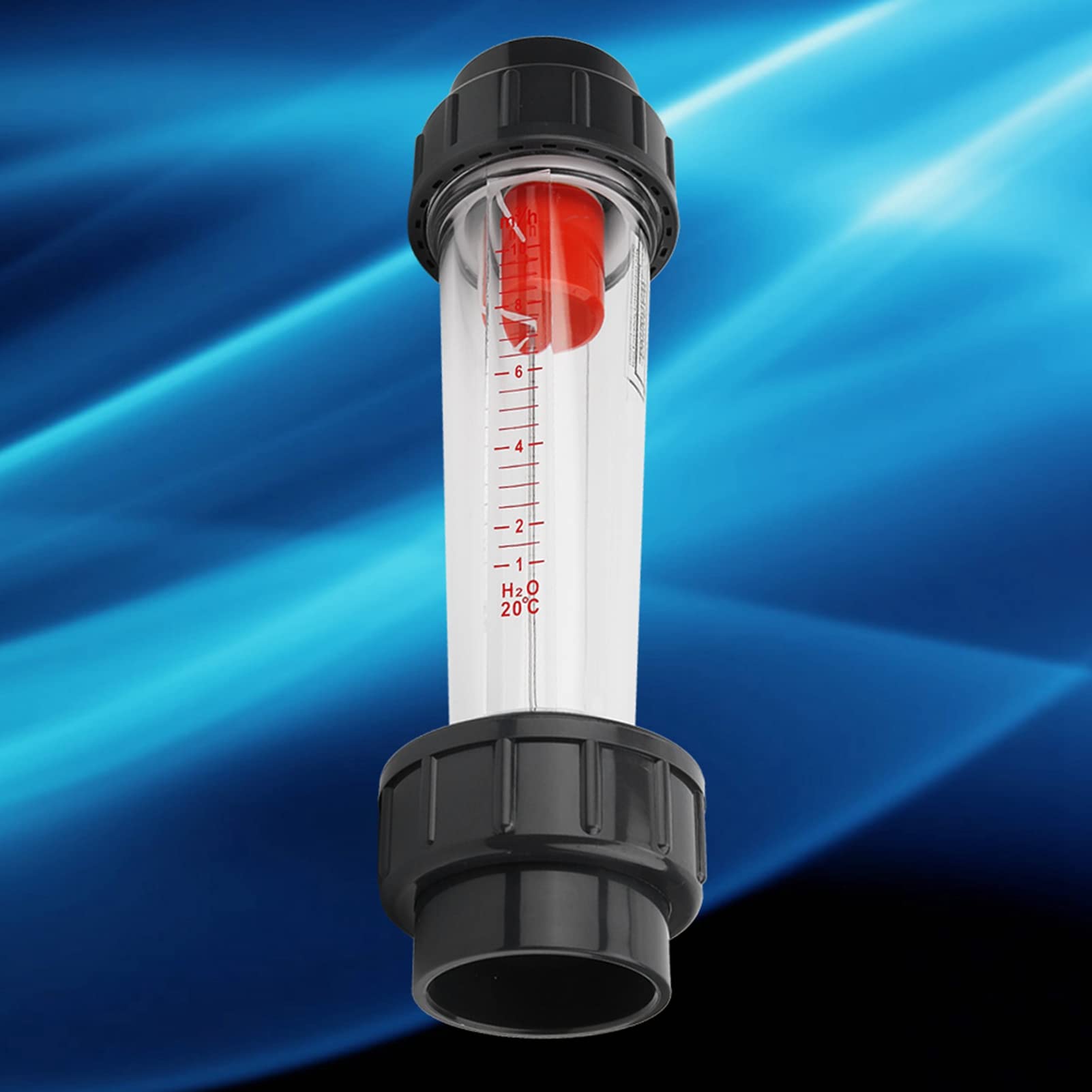 Durchflussmesser vom Typ Schalttafeleinbau, LZS-50 (D) Flüssigkeitsdurchflussmesser vom Typ Kunststoffrohr Hochgenauer Wasserdurchflussmesser 1-10 m³/h Bereich Wasserdurchflussmesser für Sauerstoff-Lu