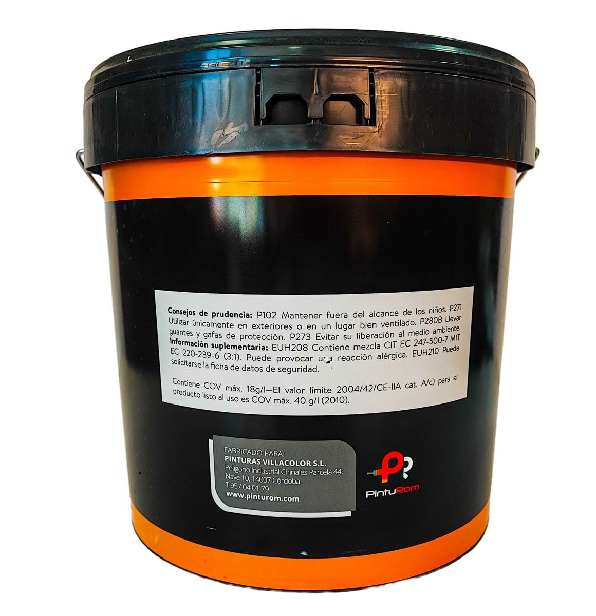 Pintura para Fachadas TITANIUM Color, 100% acrílico, revestimiento de color para exteriores. 7-8 m²/L. de rendimiento, durabilidad en el tiempo. Envase de 12 L. (L-601 - AZUL AÑIL)