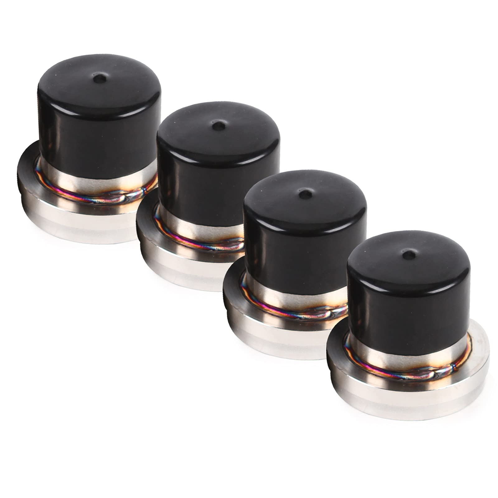 Stainless Steel Boat Trailer Bearing Protectors,2.717-inch Bearing Protectors with Rounded Edge Precise Hole Positions and Threads,4pcs Wheel Hub Bearing Protectors for Trailers,Boats,Motorcycles,Cars