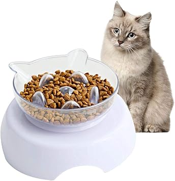 Amazon 犬 猫用食器 ペット用 お皿 早食い防止食器 食事 滑り止め 給餌器 ゆっくり食べる アオハウオ Awhao 食べやすい 小型犬 猫ボウル 猫皿 口径 13cm アオハウオ Awhao 食器 ボウル 通販