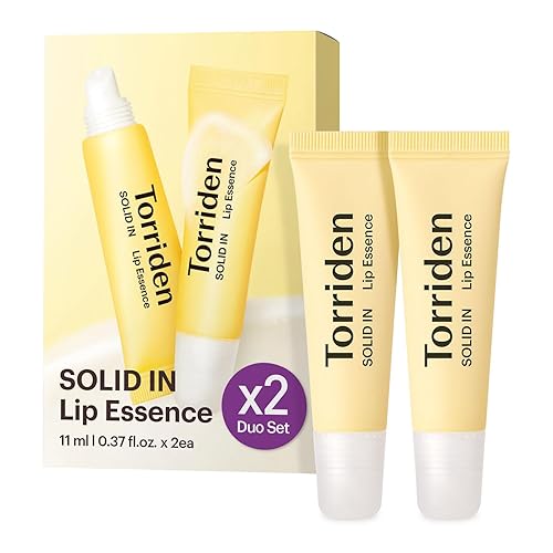 Torriden SOLID In Ceramide Lip Essence 0.37 onzas líquidas x 2 (paquete de 2) | Esencia labial hidratante para labios brillantes, regordetes y
