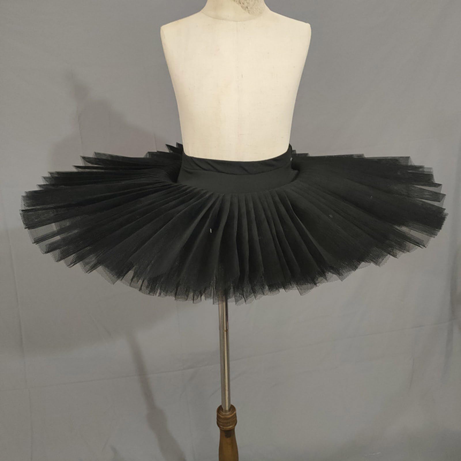 Gonna in tulle nero accattivante per ragazze in tessuto confortevole gonna per feste per bambini abito corto per abiti quotidiani feste per bambini