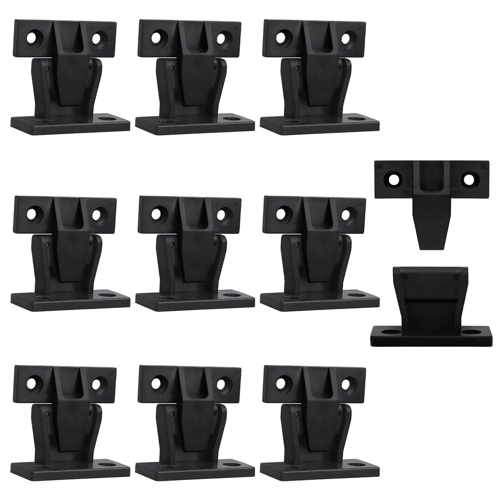10 Pairs Keku Push in Panel Clips Kitchen Press Fit Plinth Fasteners Quick Push Fittings, Quick Fitting Furniture Board Connector Mount Fastener for Cabinets Wardrobe Bath Table Load Capability 20kg