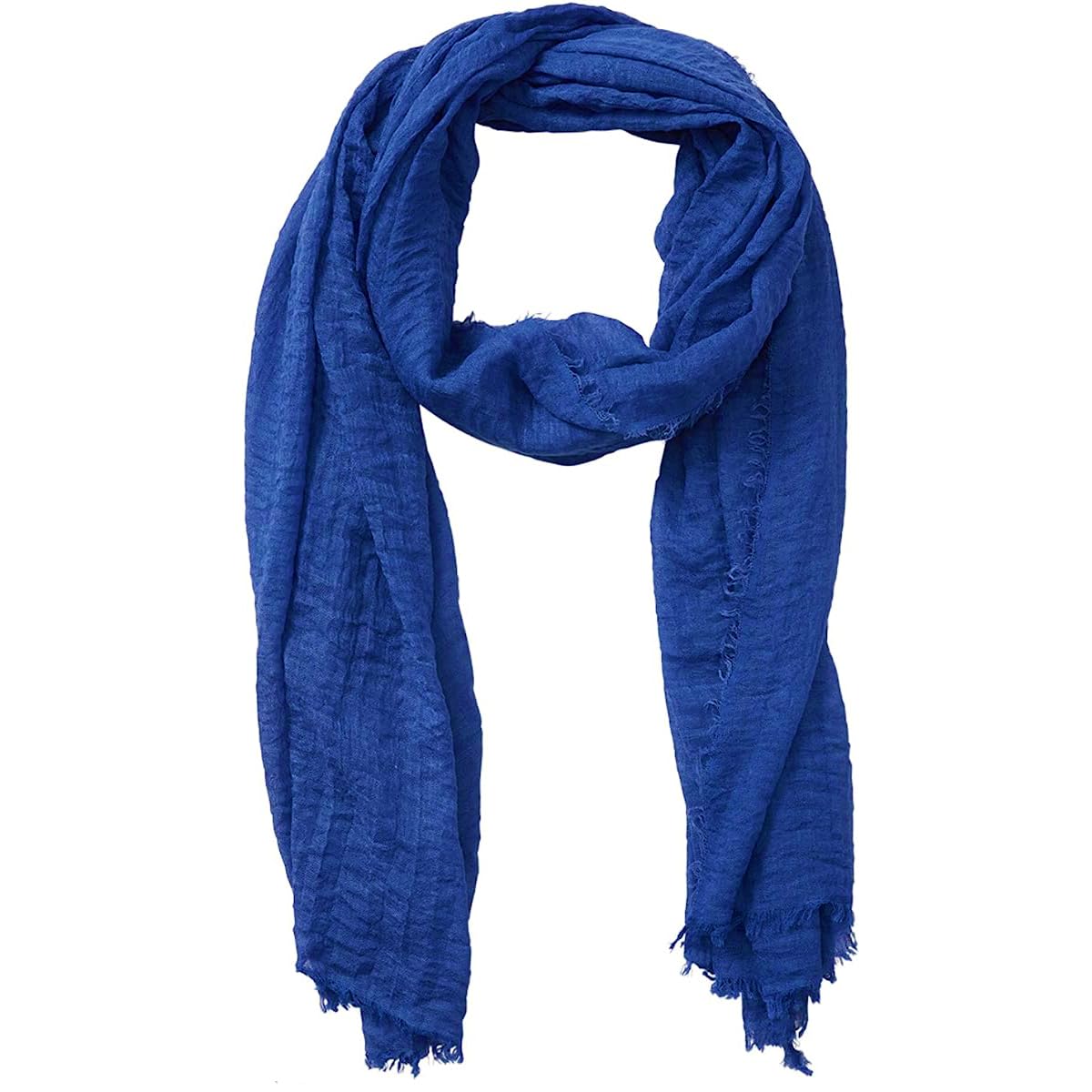 Lightweight Cotton Blend Scarf for Women Men | Large,Breathable,Thin,Soft,Crinkle Scarf,Hijab Head Wrap,NeckScarf,Everyday,Travel Scarf,Summer Dress Scarves Holiday Gift
