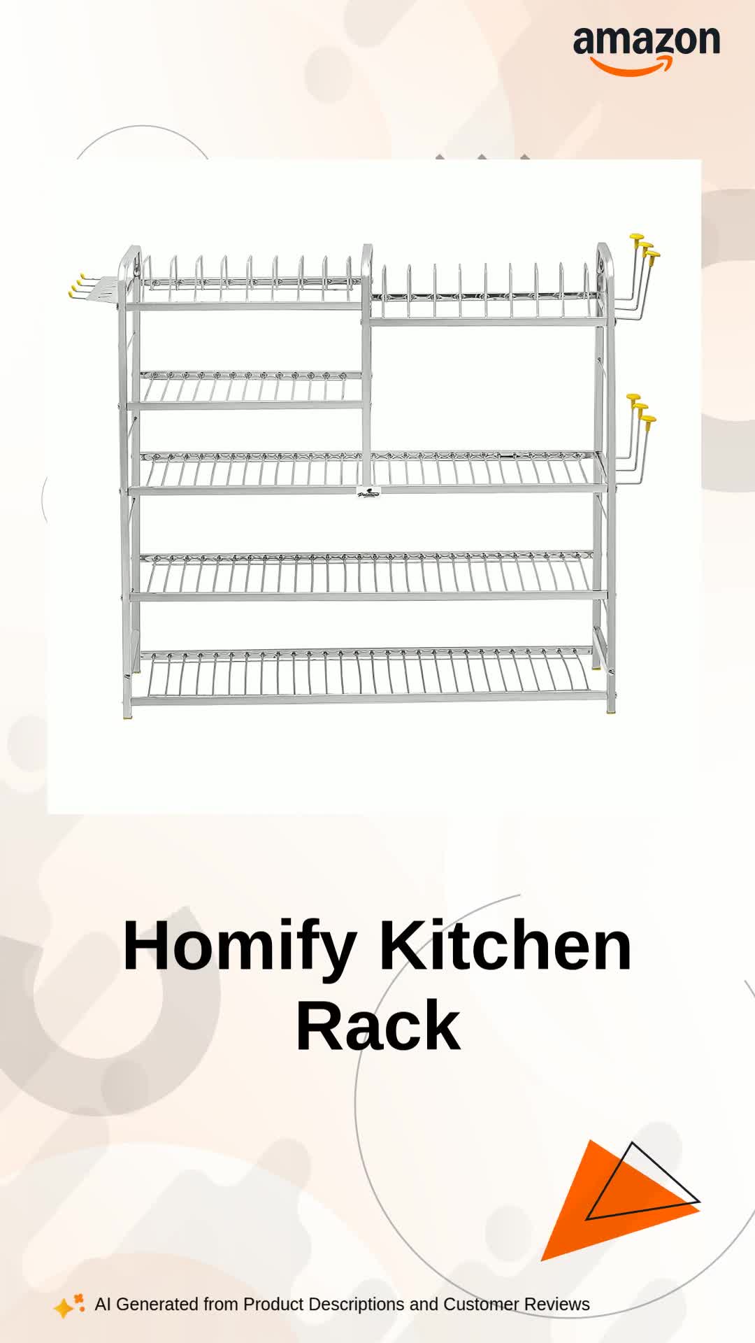 Watch Homify Kitchen Rack on Amazon Live