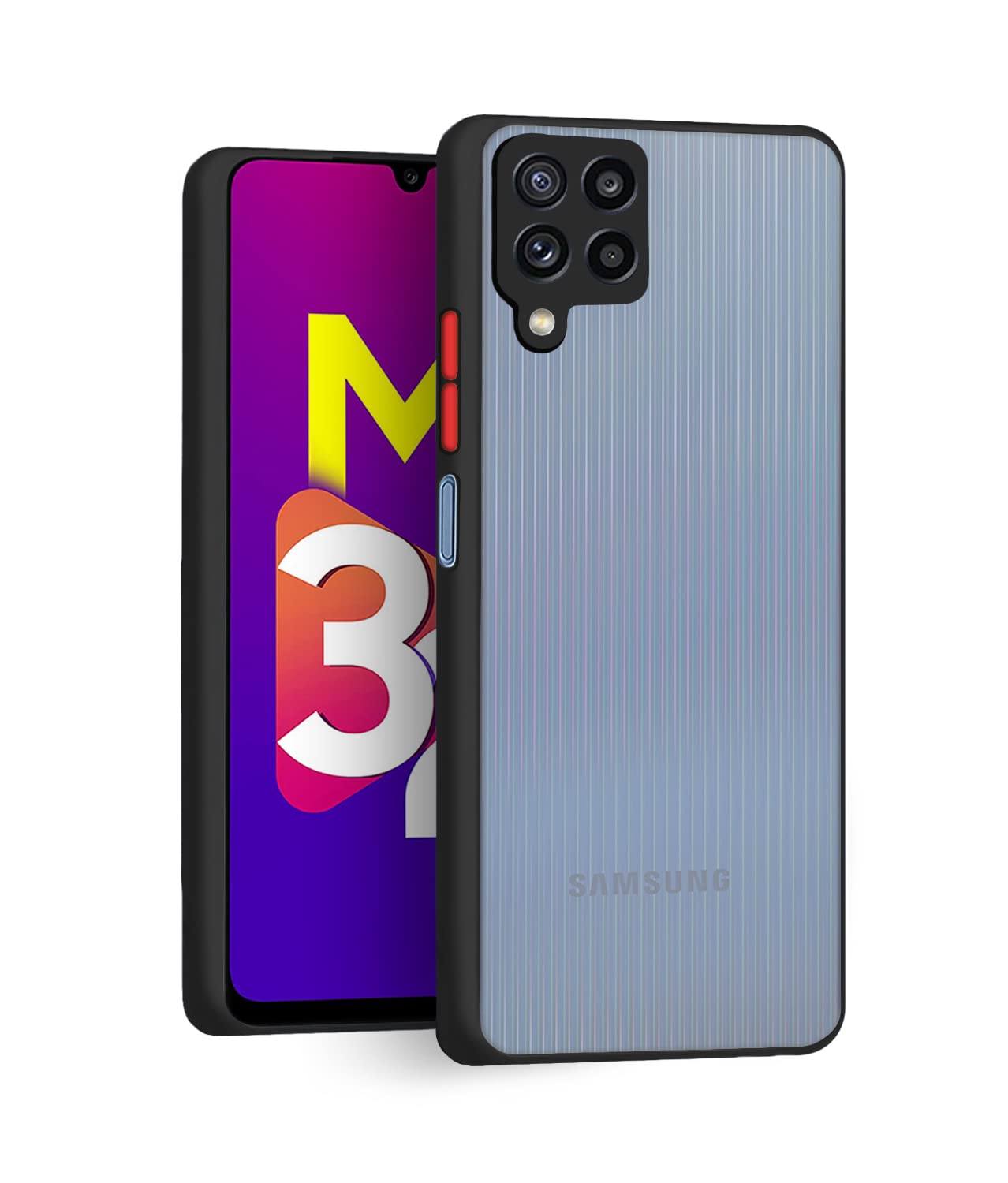 CEDO Samsung Galaxy M32 (4G) / F22 (4G) Smoke Cover Back Case | Camera Bump Protection Frosted Matte | 360 Degree Shockproof Rubberized Anti-Drop Slim Hard Backcover (Black) (B099PWQZ43) Amazon Price History, Amazon Price Tracker