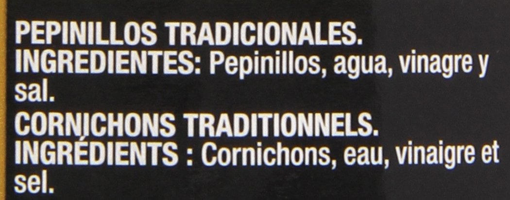 Gourmet - Pepinillos tradicionales - Al vinagre - 345 g