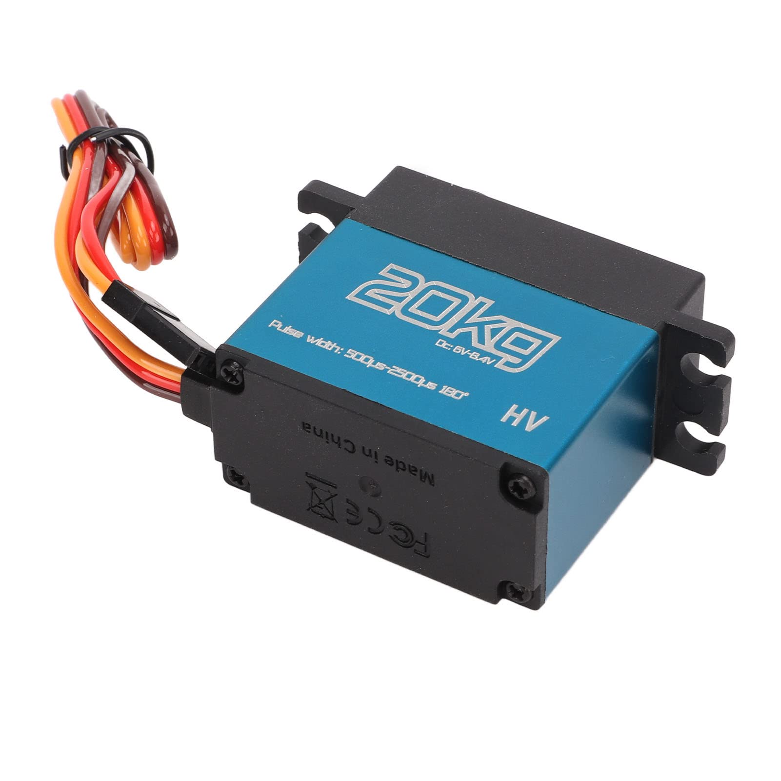 Digitales Servo für RC-Cars, für Crawler, für Roboter, kernloser Motor, 20 kg hohes Drehmoment, wasserdichtes Metallgetriebe, für Modelle im Maßstab 1/10 1/12,