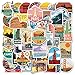 PMSMT 50PCS New Global Travel City Landschaftsaufkleber Aufkleber Vinyl für Schreibwaren Scrapbooking PS4 Skateboard Laptop Gitarrenaufkleber