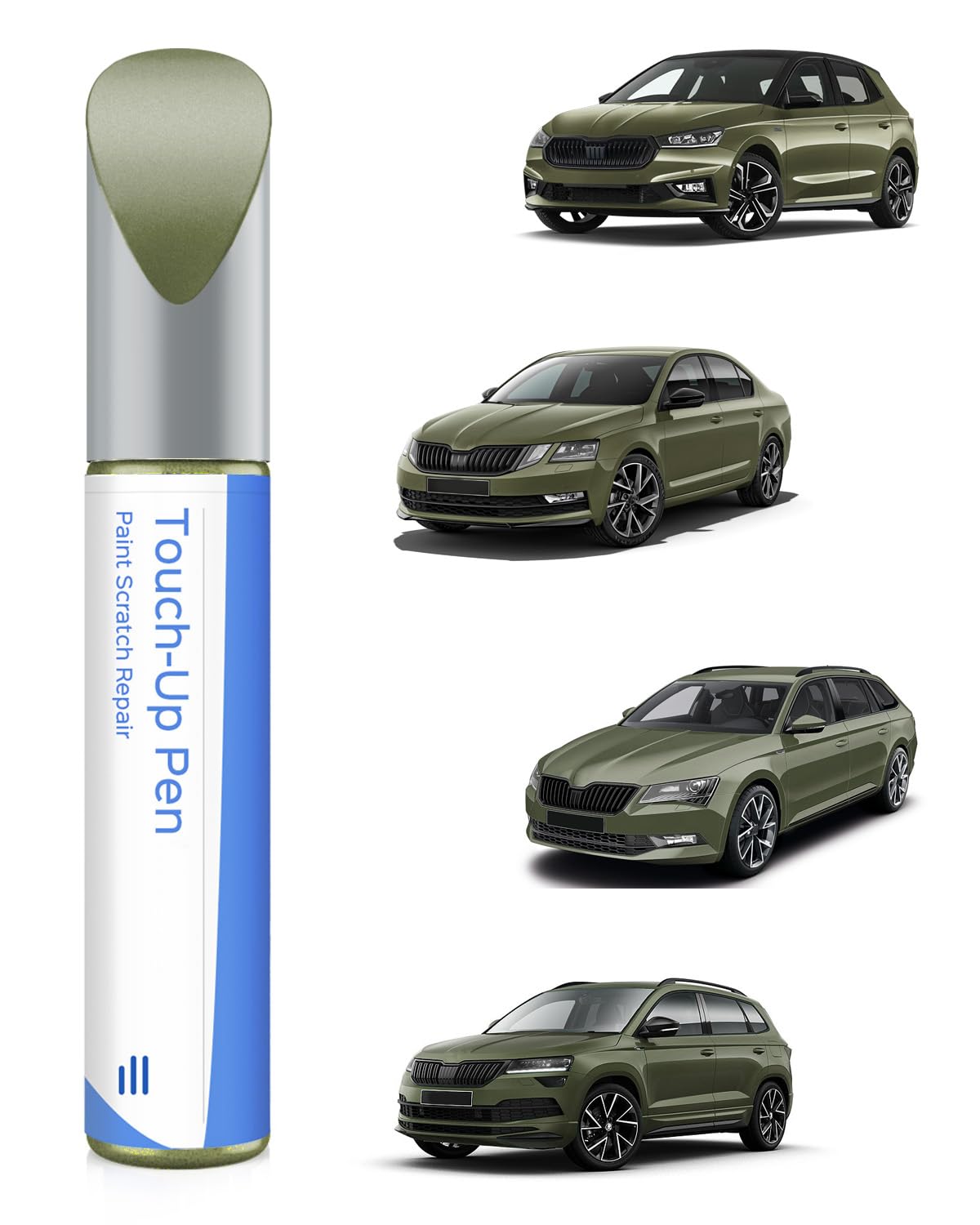 Lápiz de retoque blanco Candy 9P9P/ F9E compatible con Skoda Exact Match para chips y arañazos — view 8