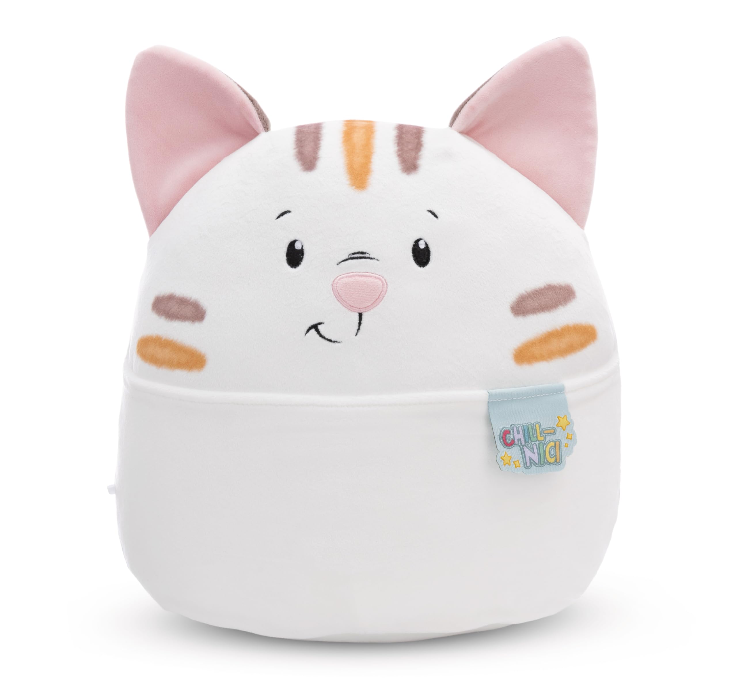 NICI Soft toy Chill cat 20cm - beige - Fluffy plush, cute to cuddle and play with, for children & adults, great gift idea | 61790
