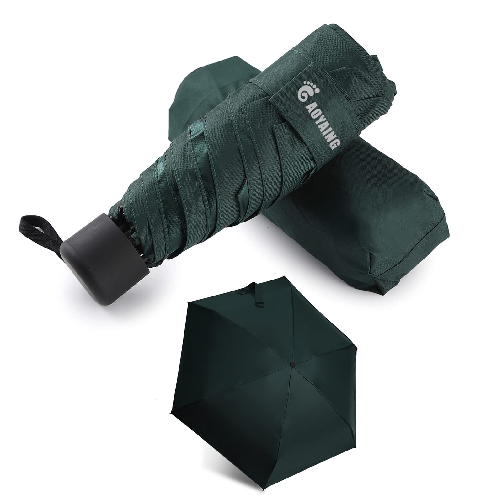 GAOYAING Compact Travel Umbrella with Case Sun&Rain Lightweight Small and Compact Suit for Pocket