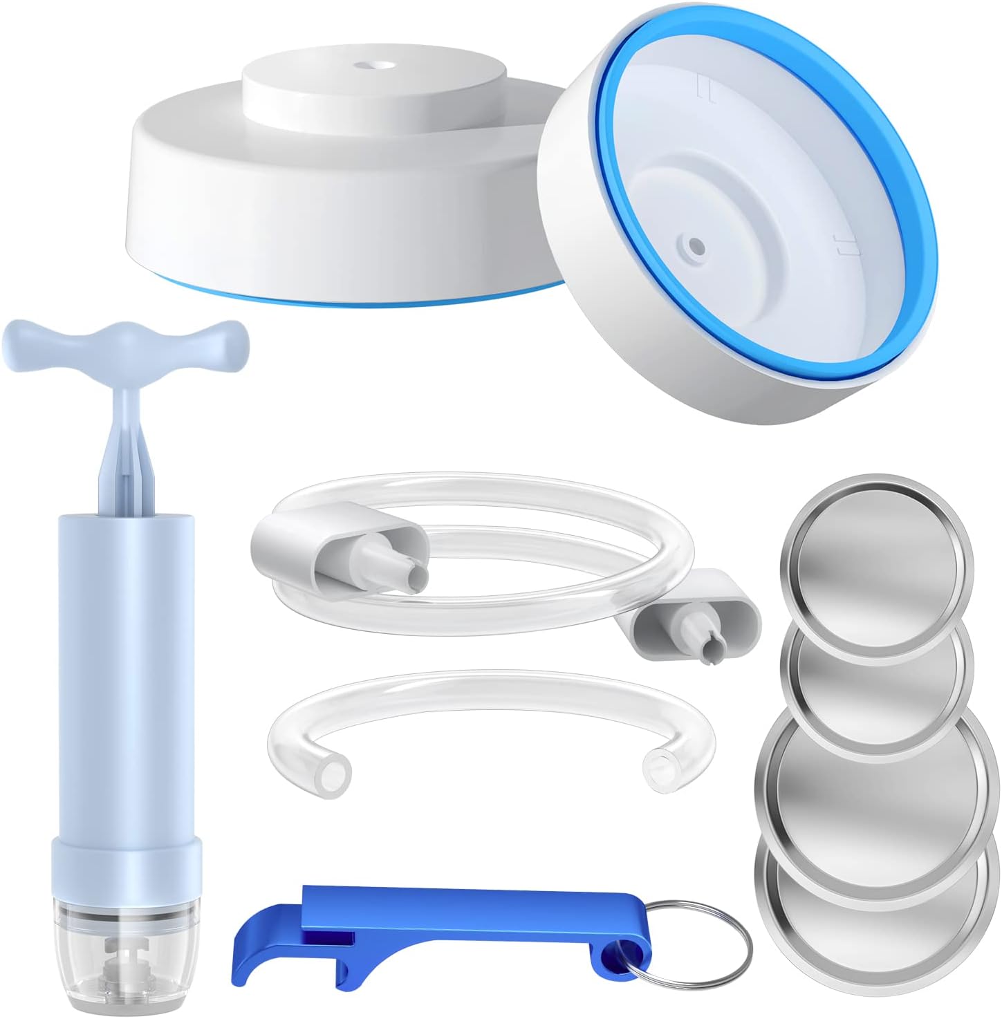 HiFan Jar Vacuum Sealer for Mason Jars, Compatible with Foodsaver & Other Vacuum Sealers, Manual Operation, Acrylonitrile Butadiene Styrene Material