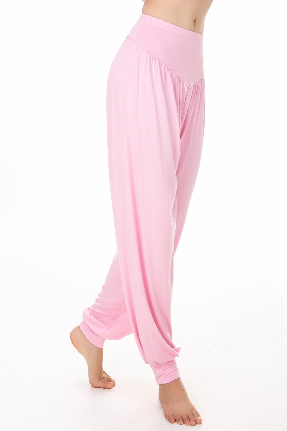 Women's Elastic Soft Modal Yoga Sports Pants Dance Harem Pants - Image 4