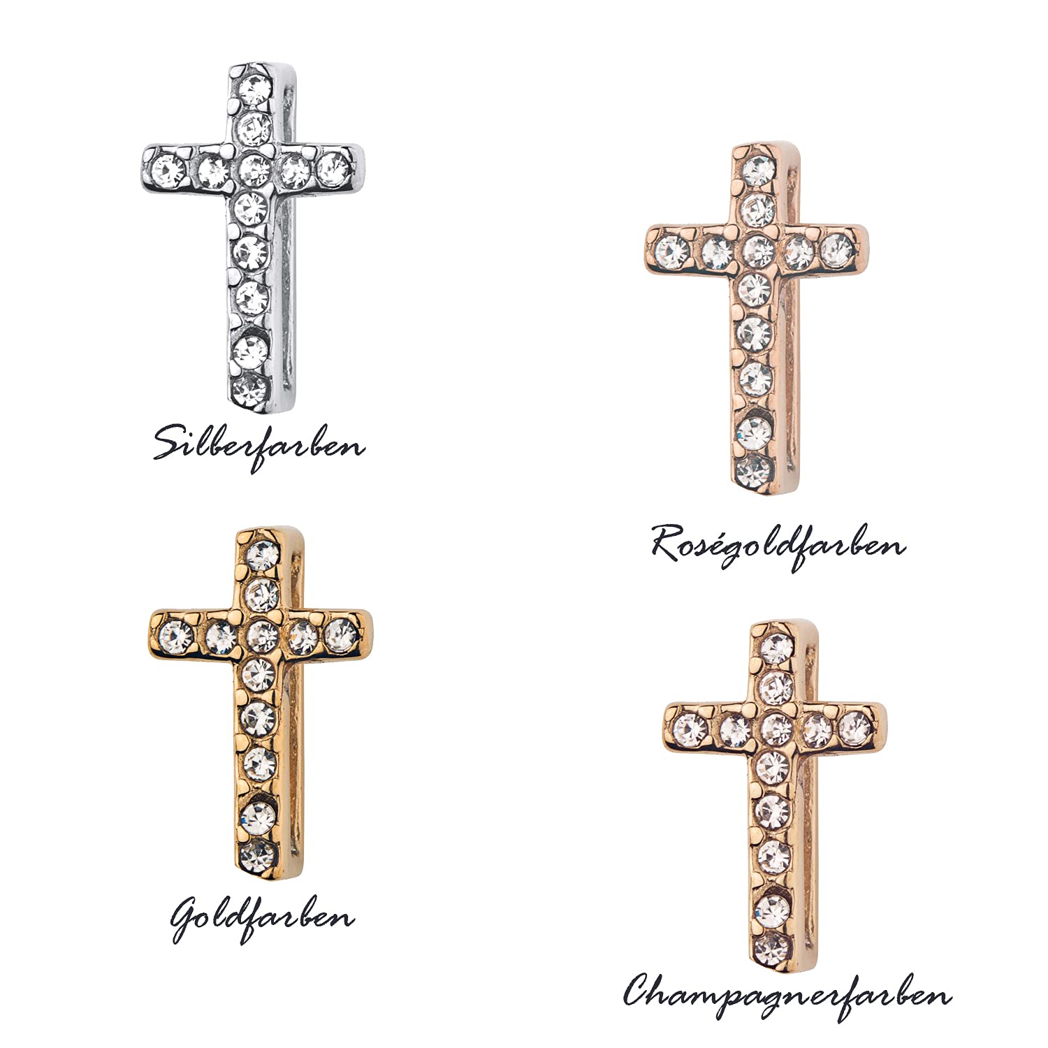Krzyż charms do bransoletki z siateczką | Cross Charm | Bransoletka Charms Charms