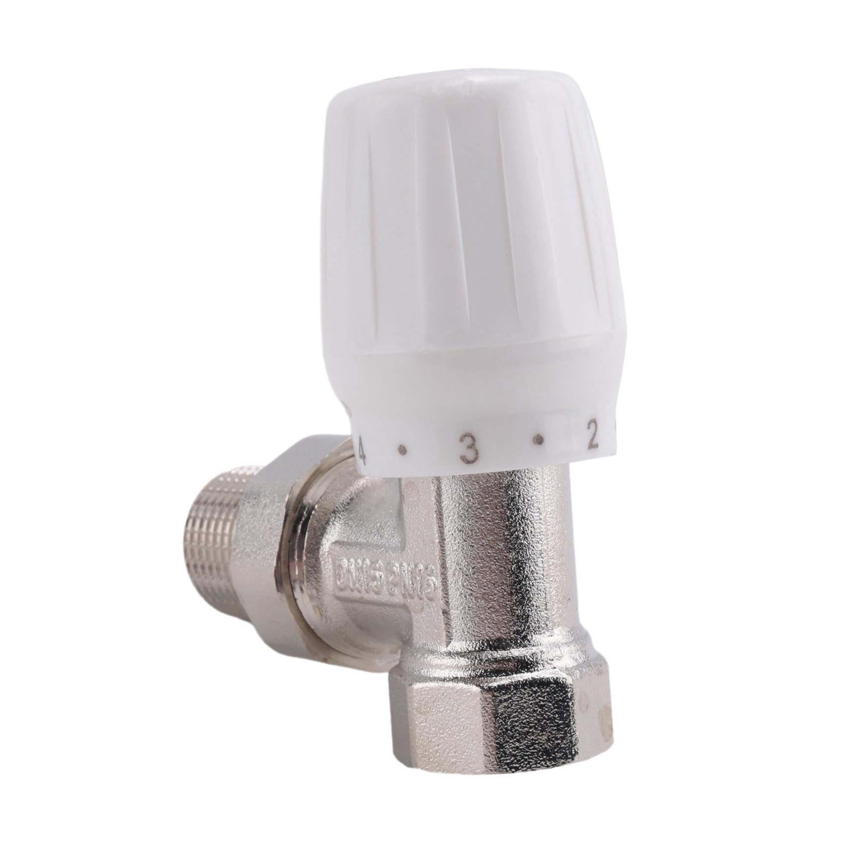 Válvula de Radiador Termostático 10 Piezas 15mm x 1/2 Pulgadas Válvula de Radiador Termostático de ángulo Termostático TRV para Oficina Casa