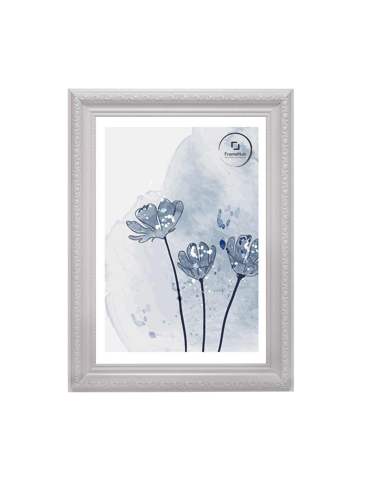 FrameHub Traditional Ornate Shabby Chic POSTER PICTURE PHOTO FRAME A1 A2 A3 A4 A5 GOLD (White, 12x10