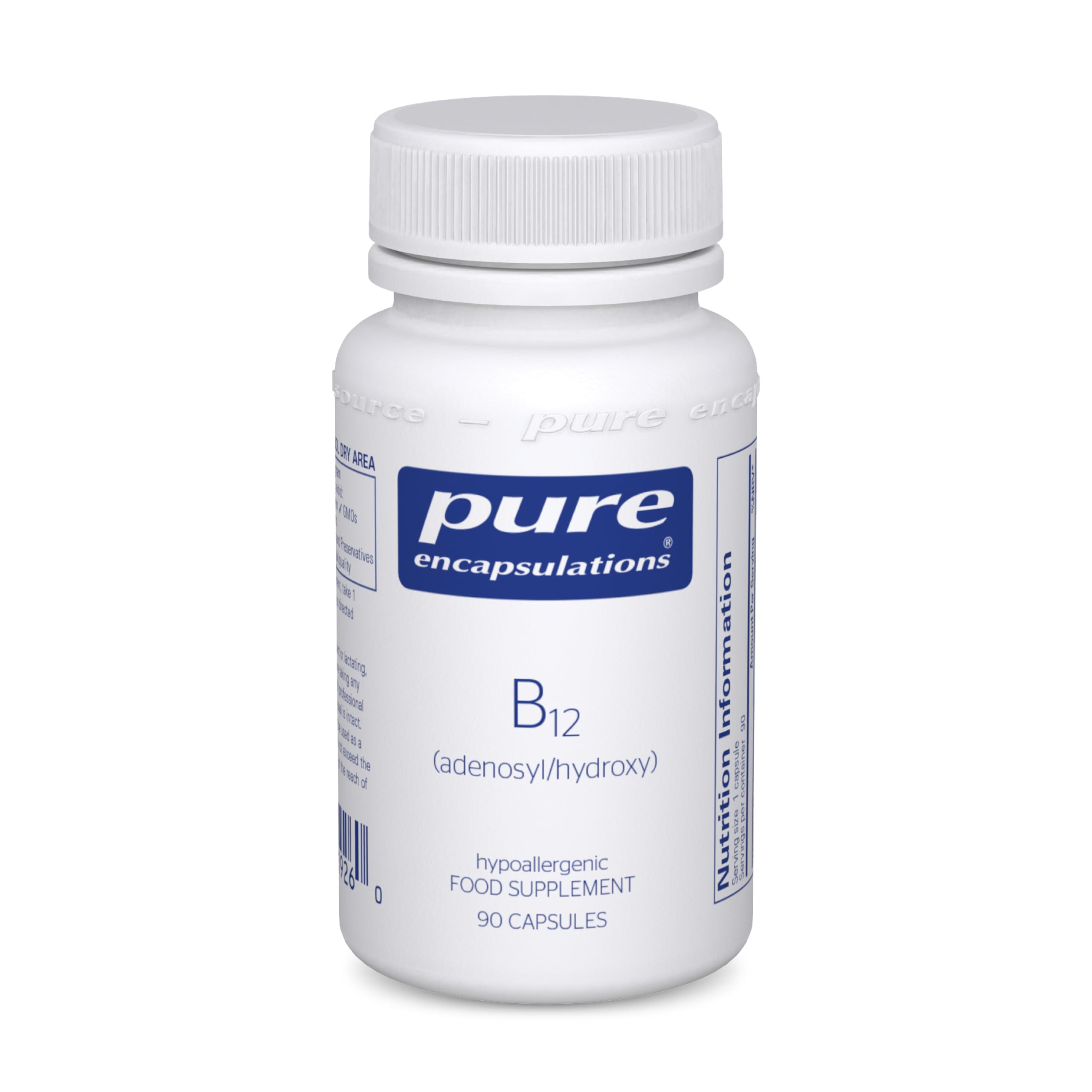 Pure Encapsulations B12 (Adenosyl/Hydroxy), 90 Capsules