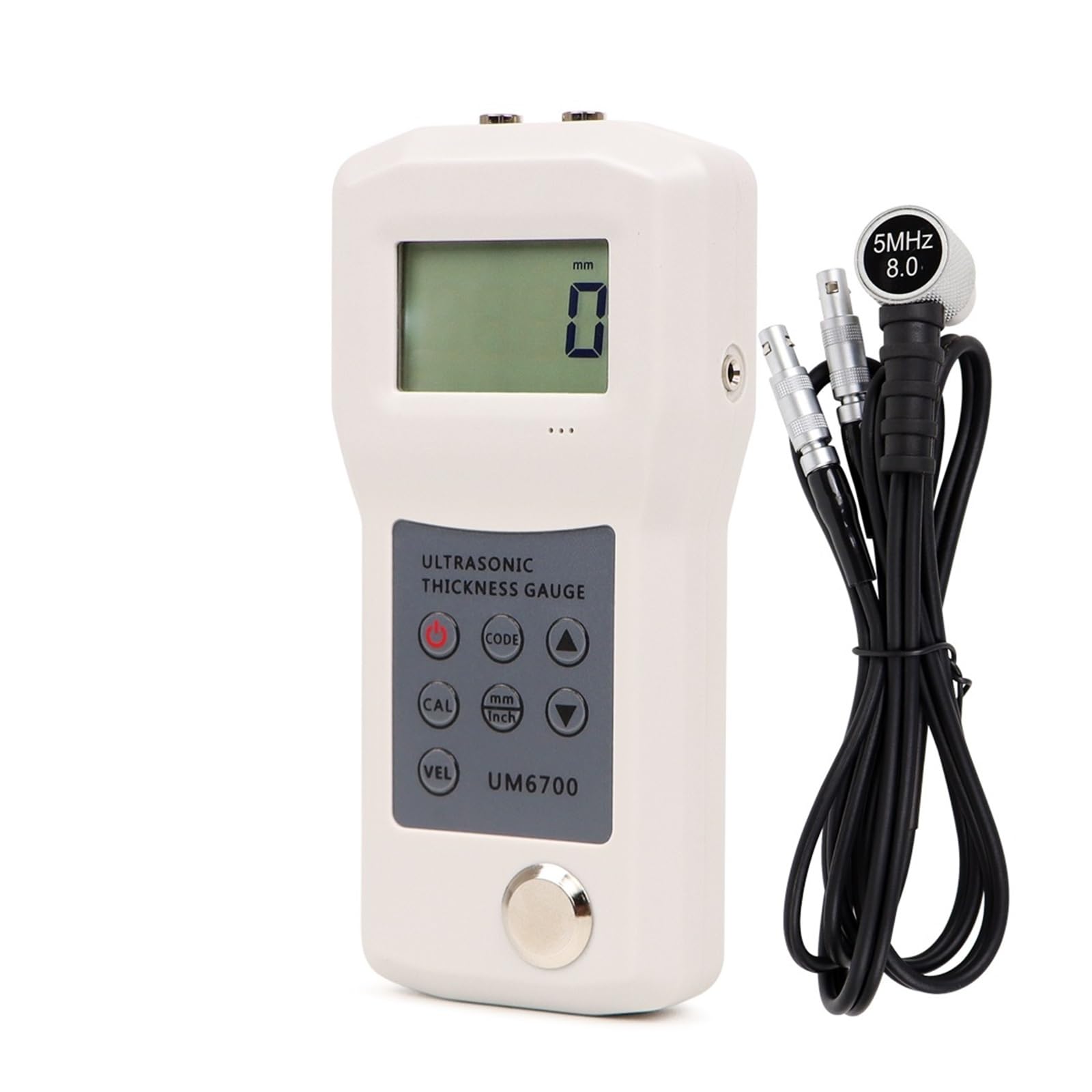 CVFRDD Ultrasonic Metal Thickness Tester (1.0-280MM): Voice Sound Velocity Gauge for Pipe/Steel Measuring