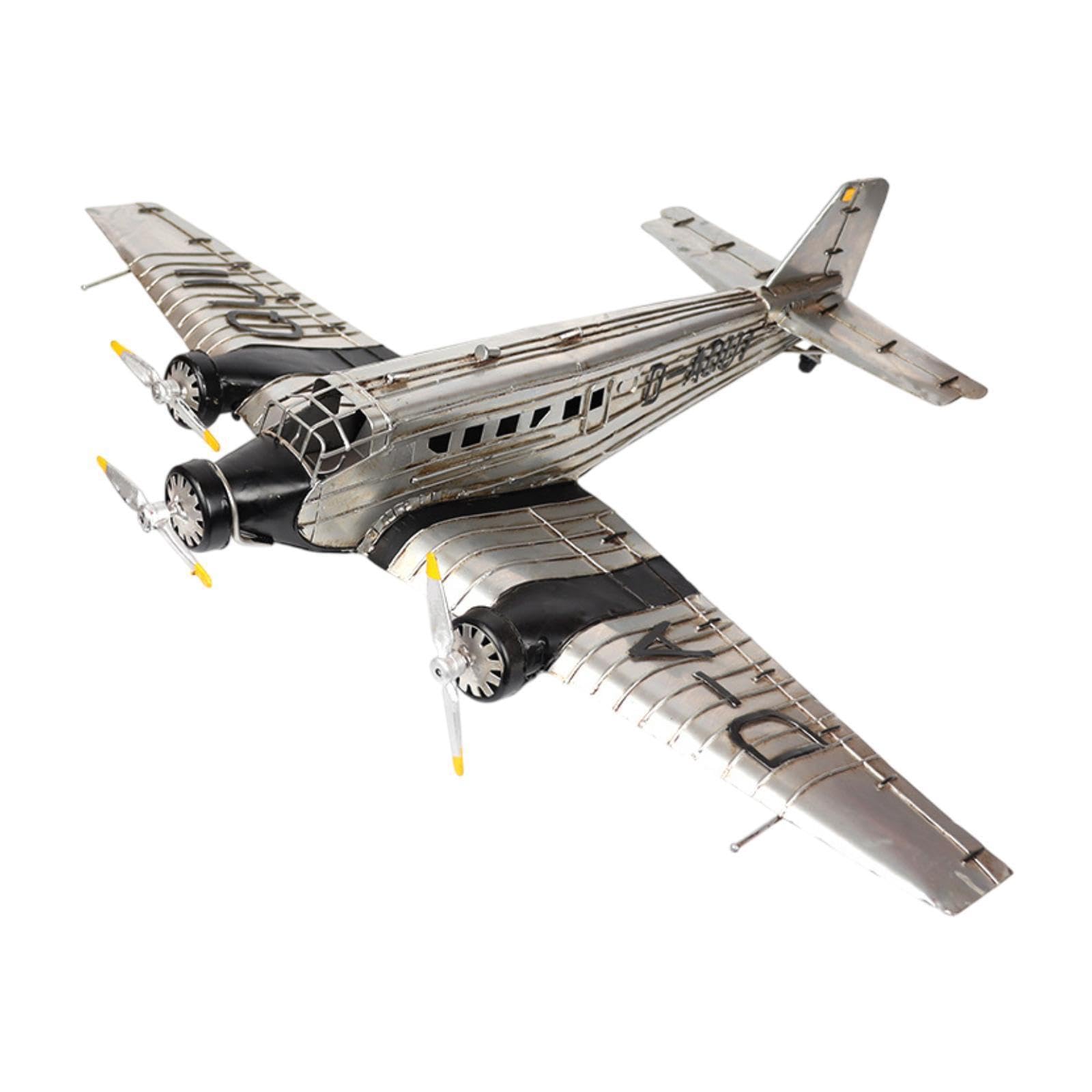 Twisaxc Airplane Model Sculpture Gift Souvenir Kids Enthusiasts And Collectors Metal Airplane Model Is Sturdy Metal Iron Decorative Photo Props Office