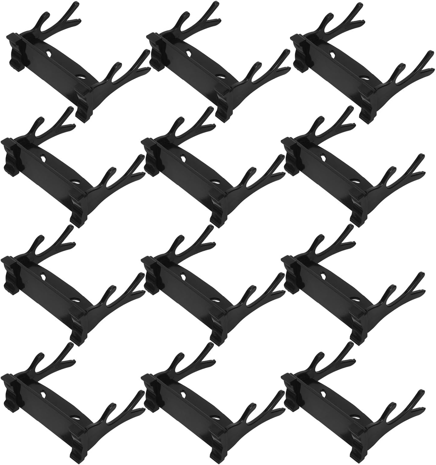 Mini Display Holder Rack, 12pcs Horizontal Plastic Stand for Wands