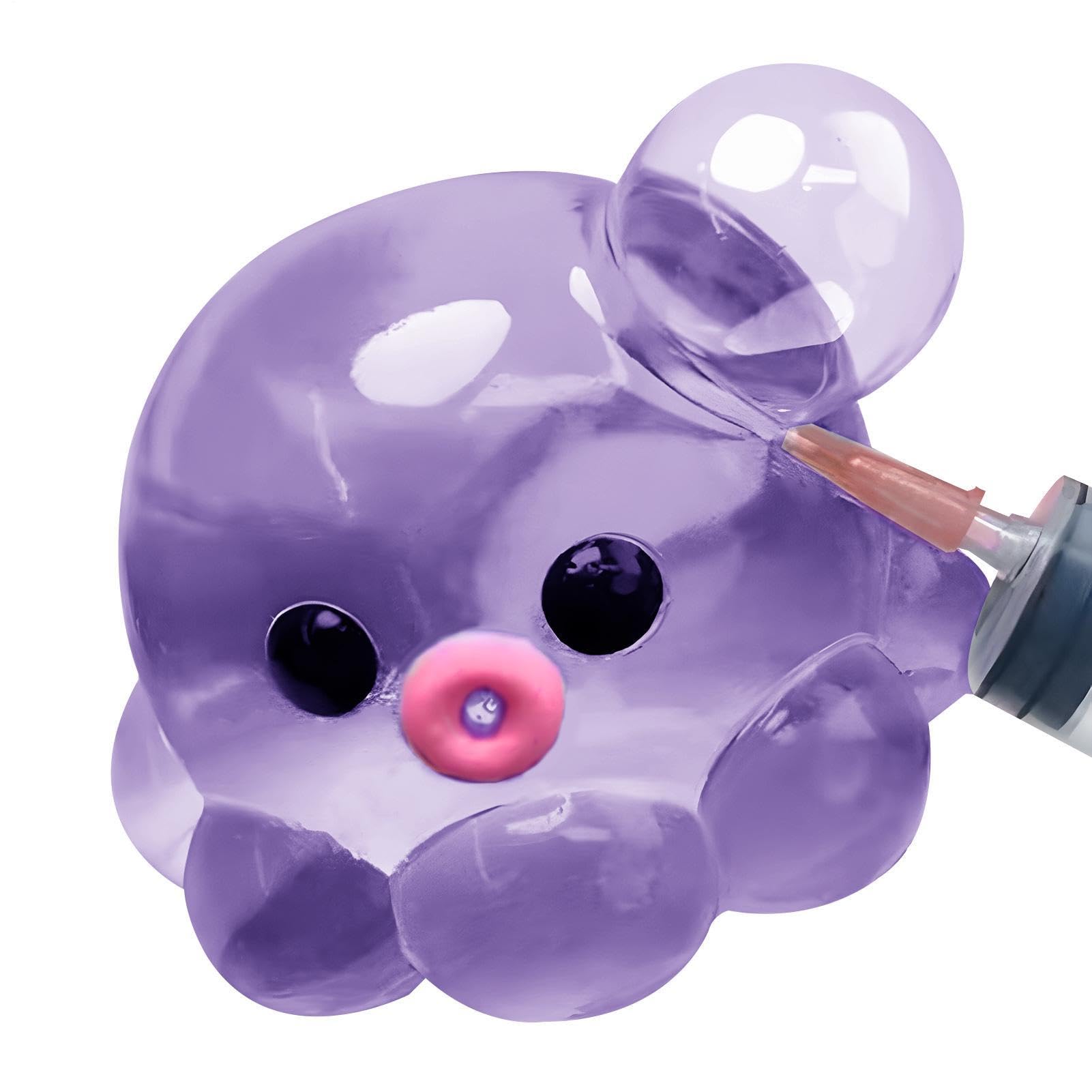 Octopus Sensory Ball Clear Jellyfish Toy Soft Bubble Sea Animal Squeeze Relaxing Toy Stress Squeeze Balls Fidget Toys For Adults & Kids Classroom Home School Mental Health Travel