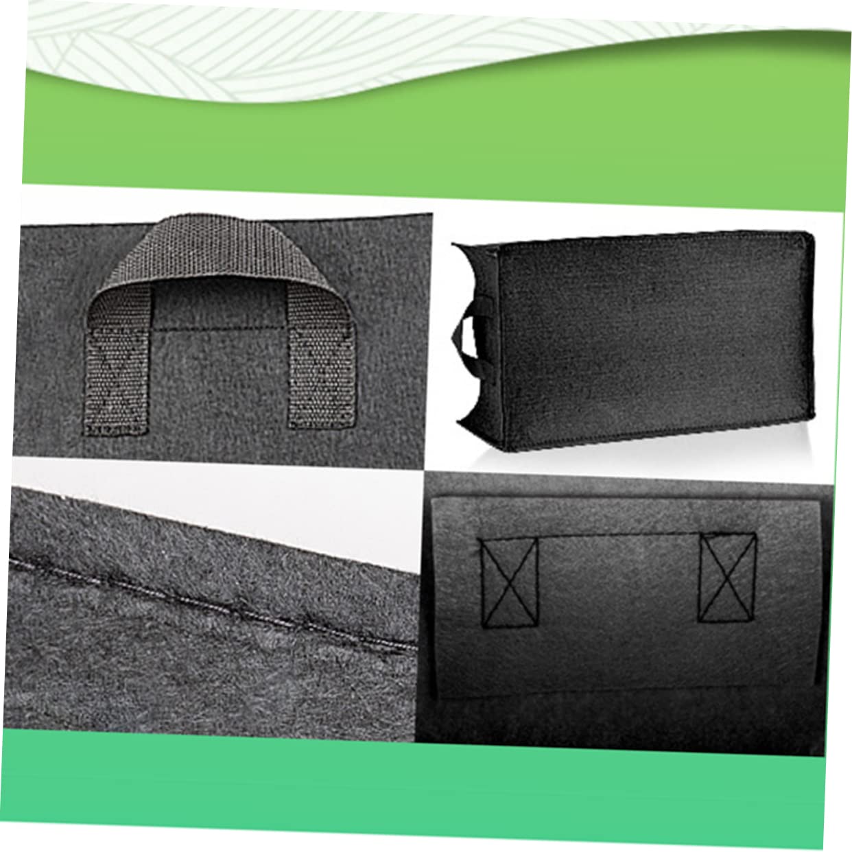 3 Bolsas Cuadradas para Plantar Flores Y Fresas Bolsas De 1 Galón para Plantar Patatas Herramientas De Jardinería para El Hogar con Control De Raíces.