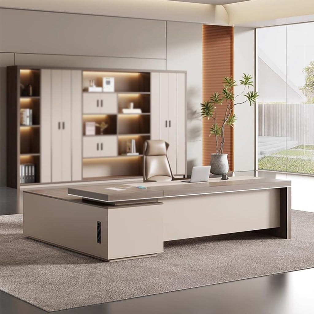 Schreibtisch Chefschreibtisch, CEO-Schreibtisch, Moderner Büroschreibtisch, Managerschreibtisch, Vorgesetztenschreibtisch, Einzelbüroschreibtisch Büro Desk
