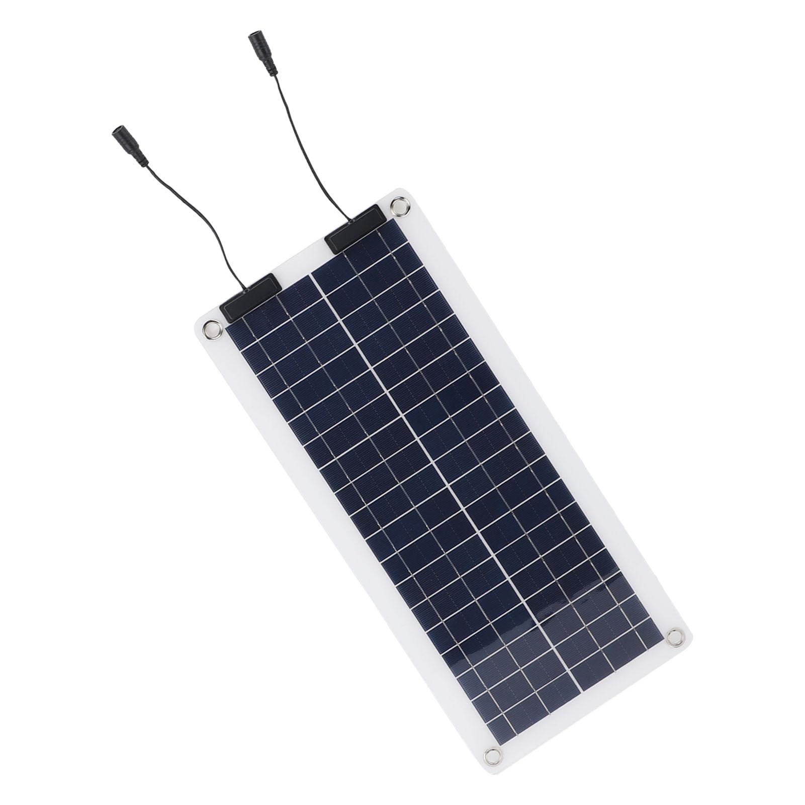 Fdit Kit de Régulateur de Panneau Solaire 30W, Chargeur MPPT OBD Double Sortie, étanche avec Pince de Batterie Rouge et Noire pour Camping-car, Bateau, Camping