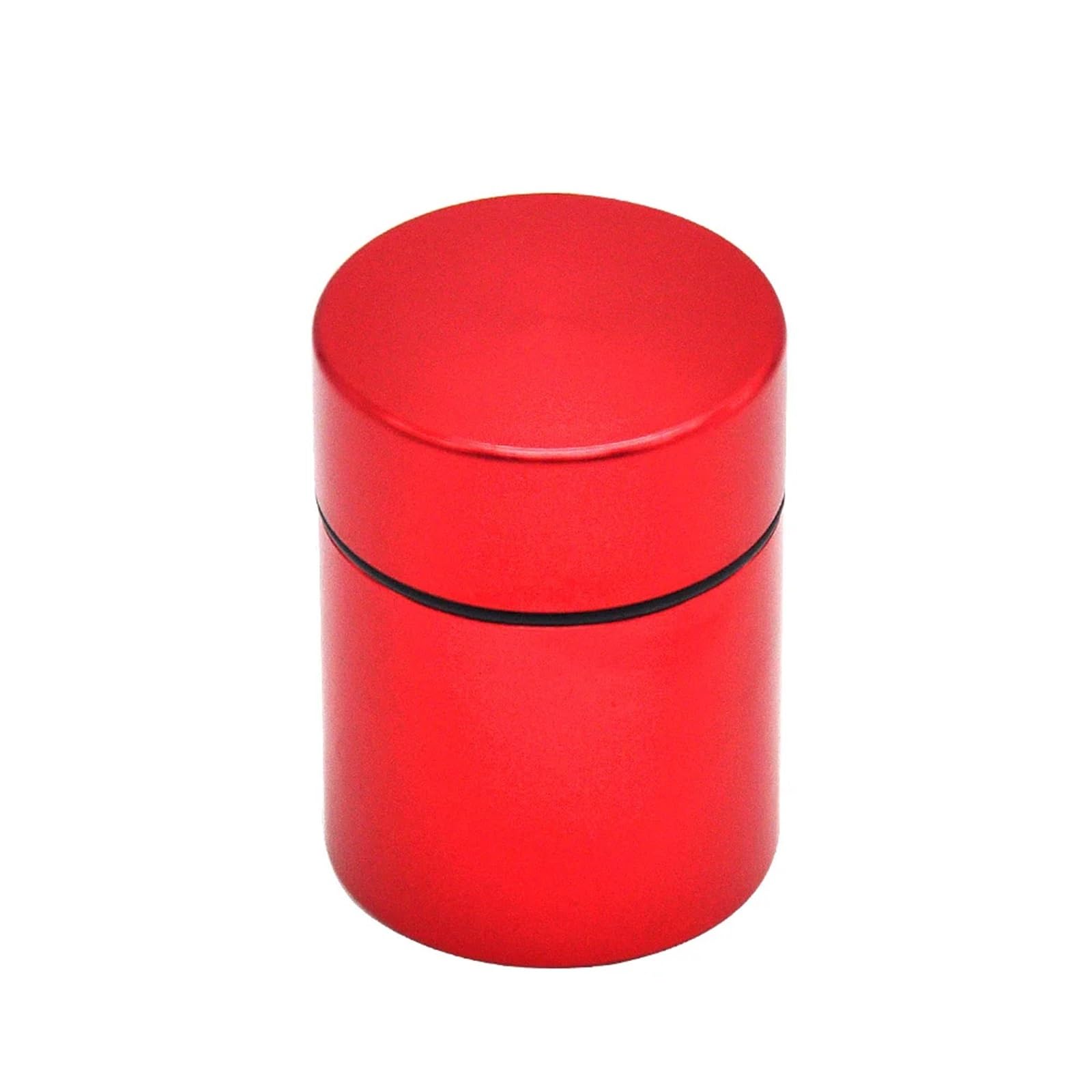 XIEHYA 6pcs Muti-Functional Herb Stash Tea Jar Storage Containers Airtight Smell Proof Aluminum Smoking Accessories Box Pill For Tea(Red)
