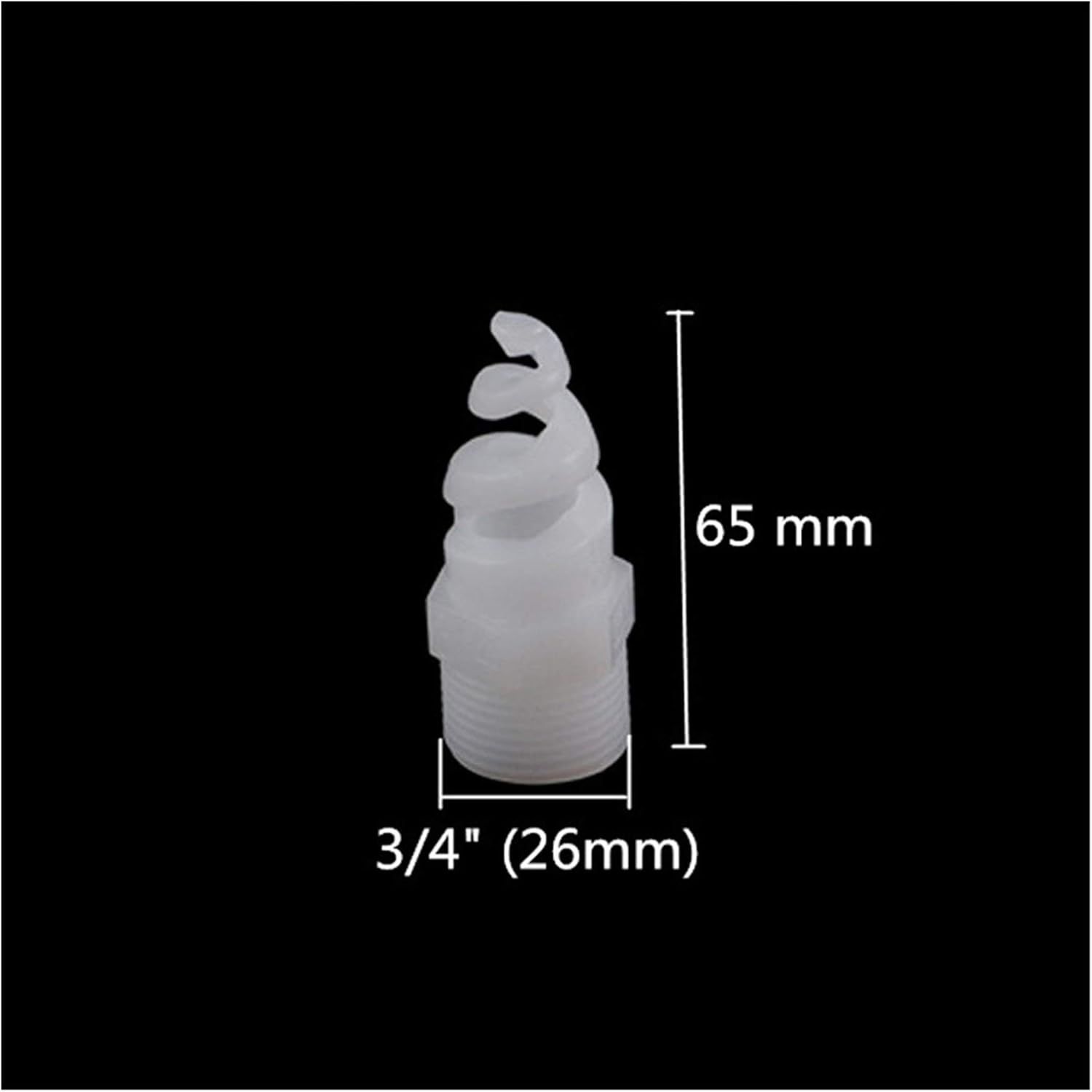 Gardening Irrigation Dripper 1/4" 3/8" 1/2" 3/4" 1" Plastic Spiral Cone Atomizing Nozzle Spiral Cone Atomizing Nozzle Nozzle 10 Pieces (Color : Burgundy)