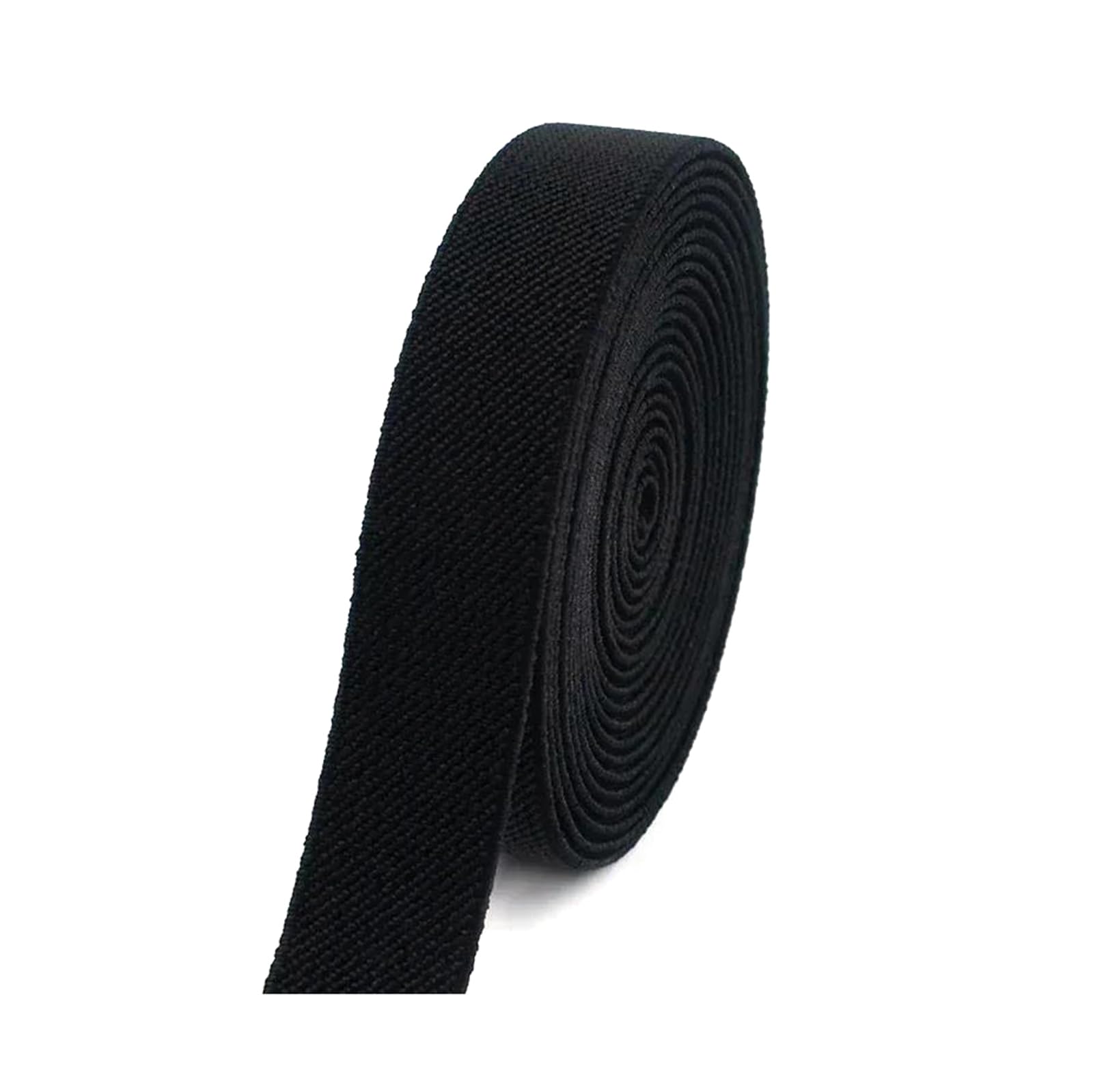 Bandas elásticas Banda elástica ancha y plana Banda elástica de 5 metros (20-50 mm) for coser pantalones, ropa interior, cinturilla, accesorios de bricolaje, color rojo, 25 mm(Schwarz,25mm)